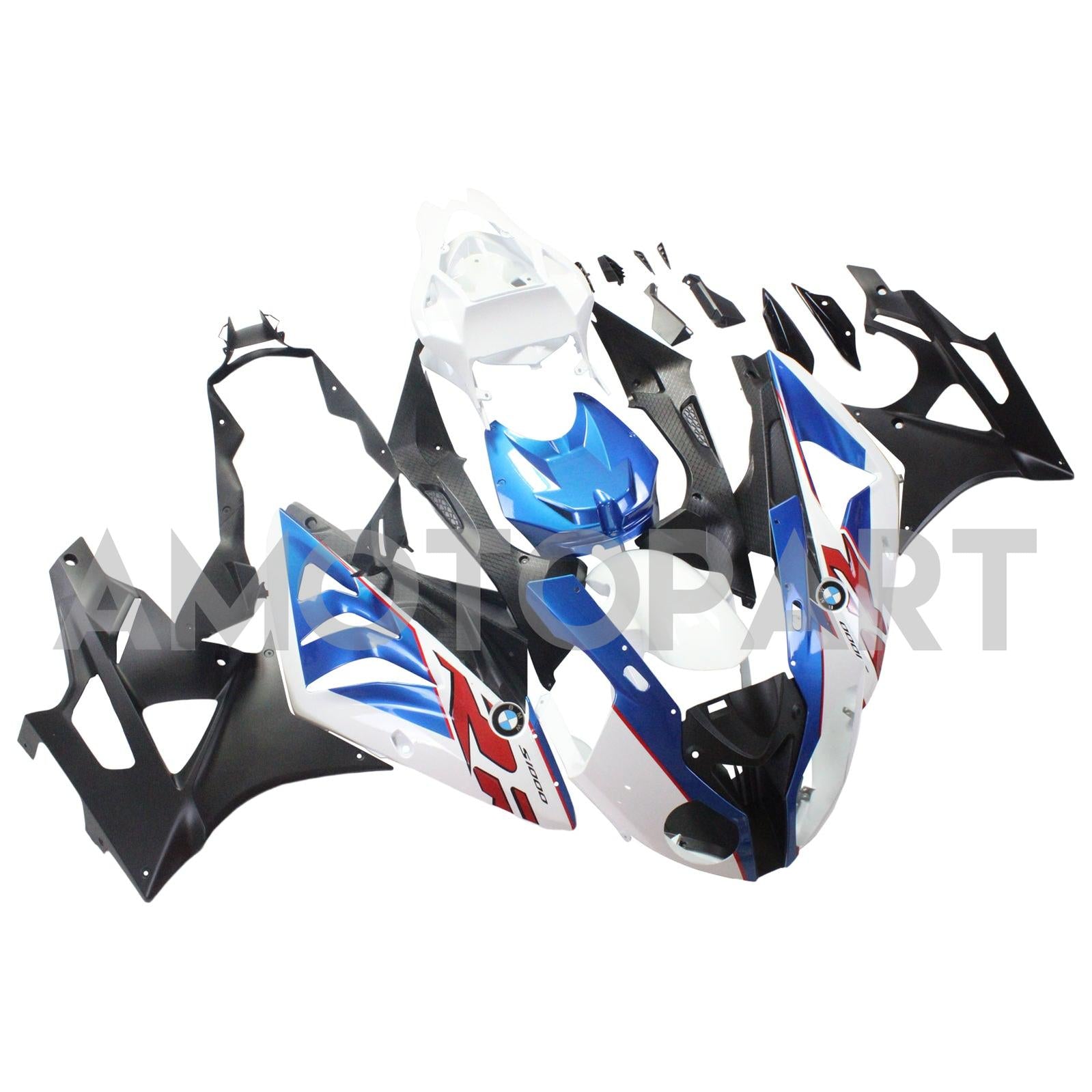 Amotopart BMW 2009-2014 S1000RR Kit de carenado blanco