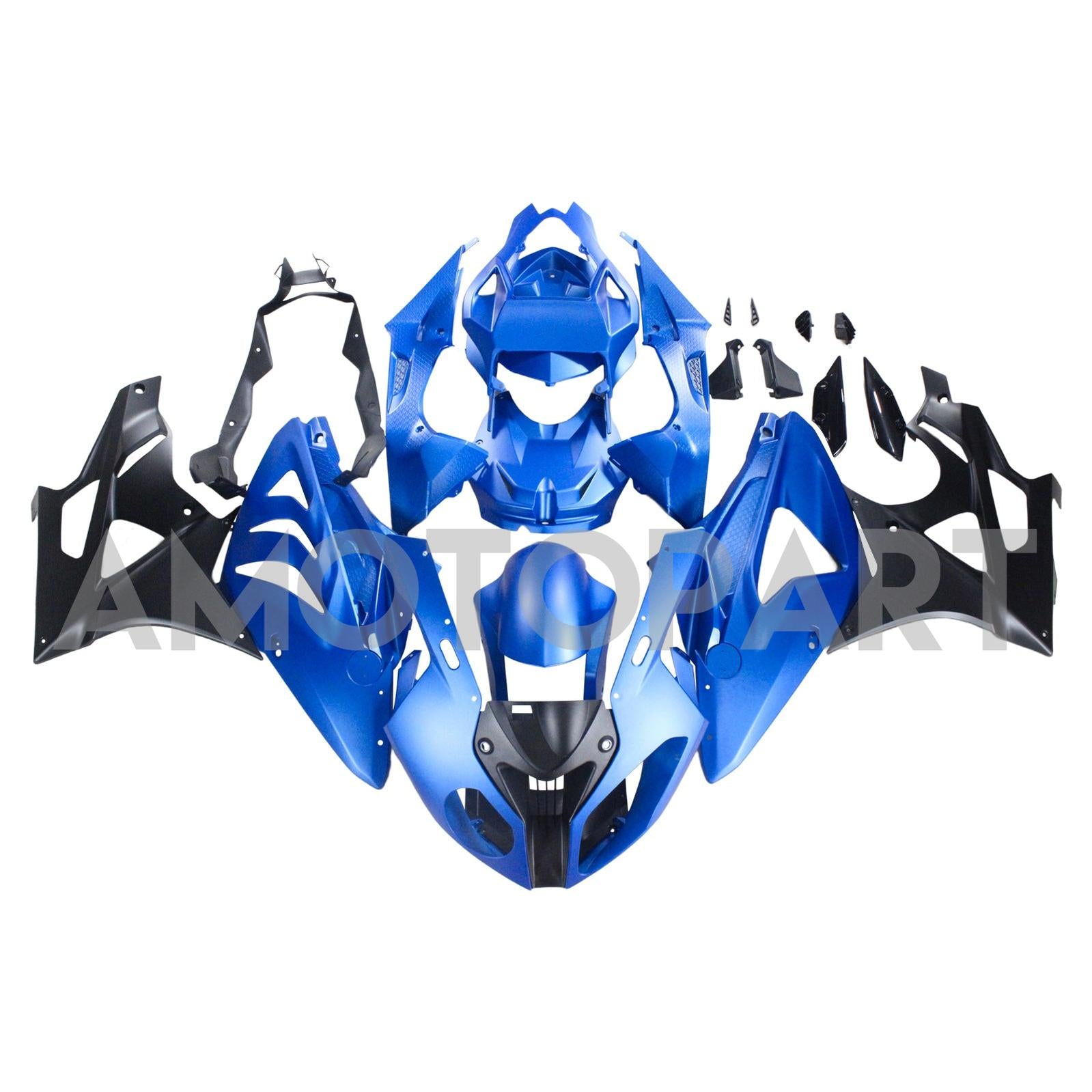 Amotopart 2009-2014 BMW S1000RR Kit de carenado azul brillante