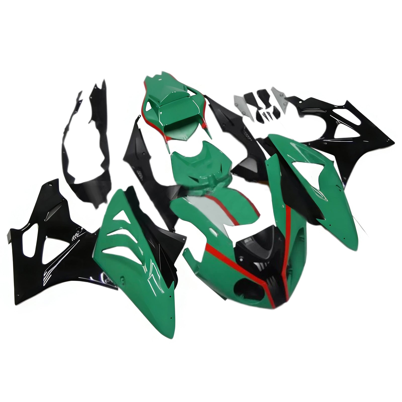 Amotopart BMW S1000RR 2009–2014 grünes Verkleidungsset