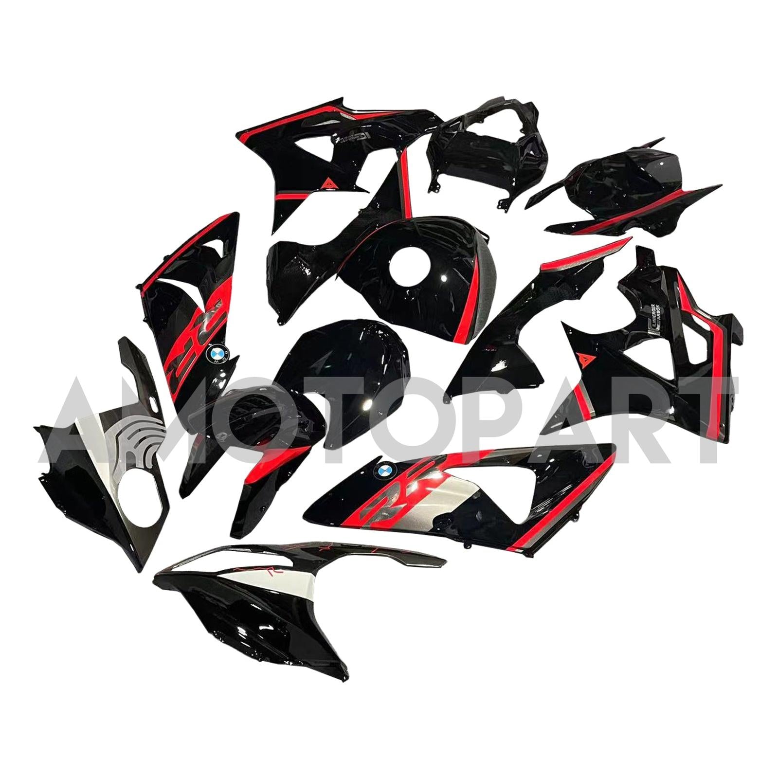 Amotopart BMW S1000RR 2009-2014 Black&Red Fairing Kit