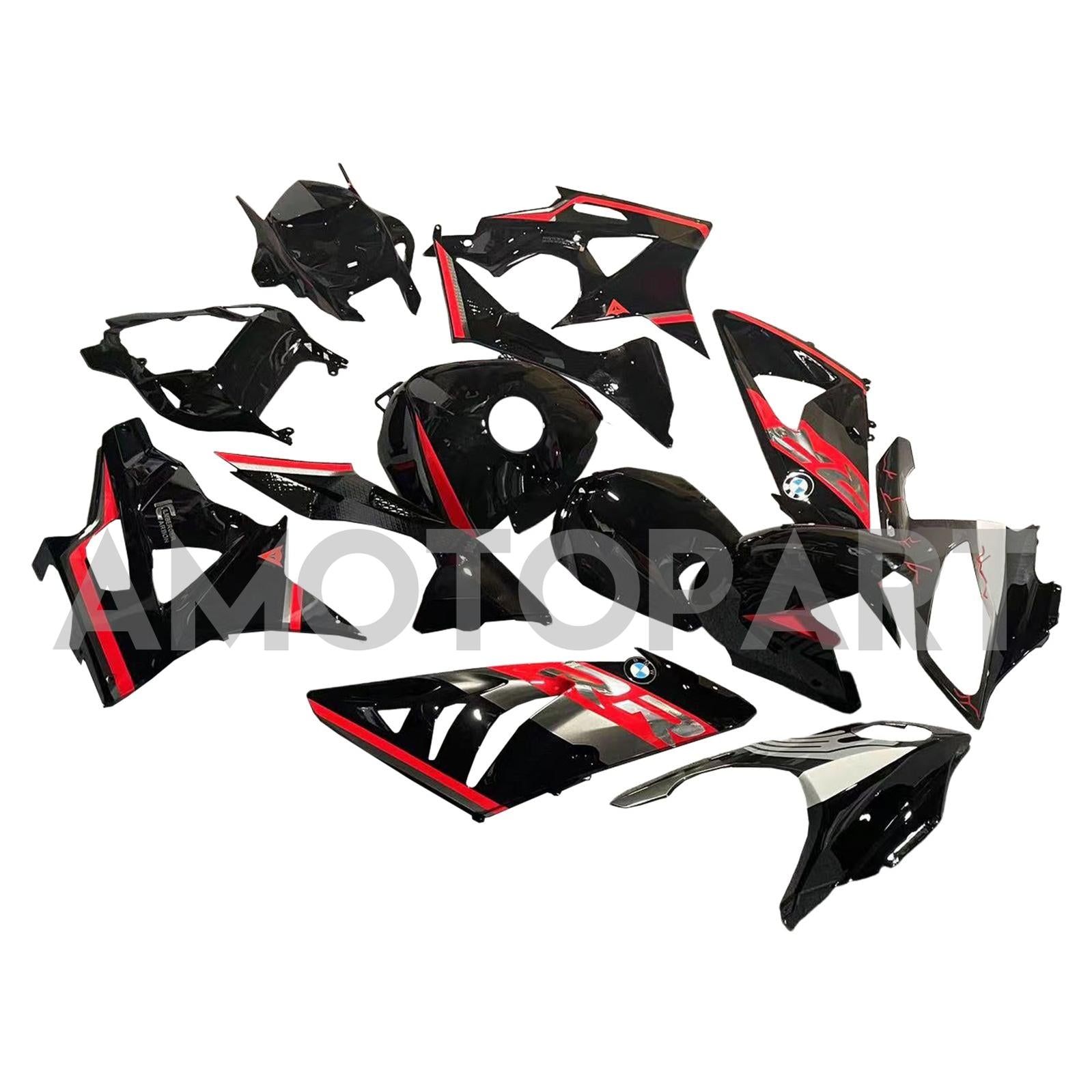 Amotopart BMW S1000RR 2009-2014 Black&Red Fairing Kit