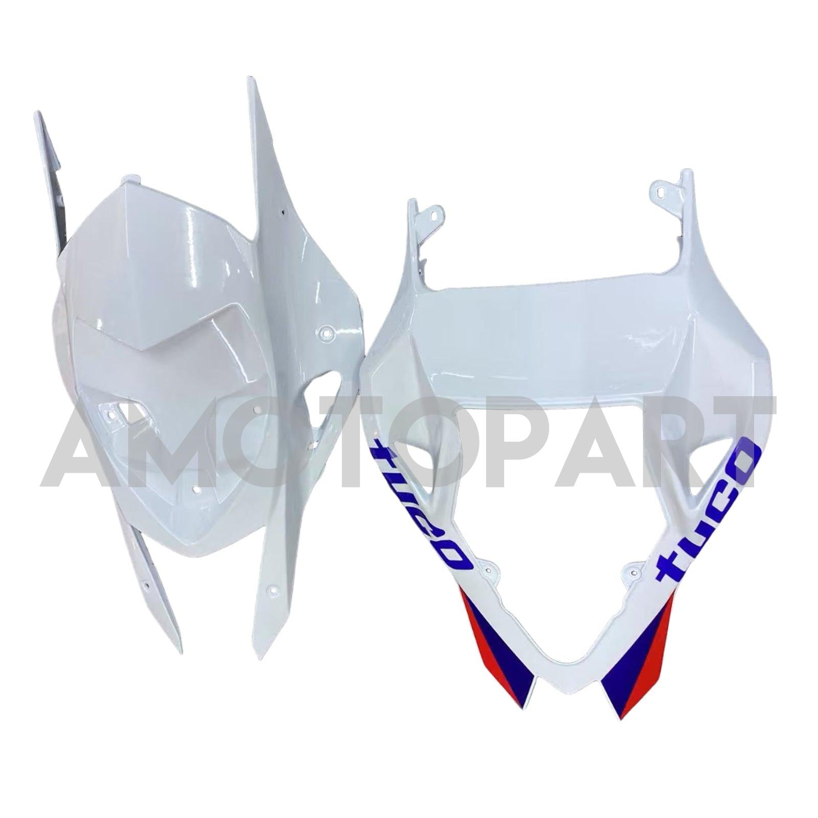 Amotopart BMW S1000RR 2009-2014 Kit de carenado azul y blanco Style1