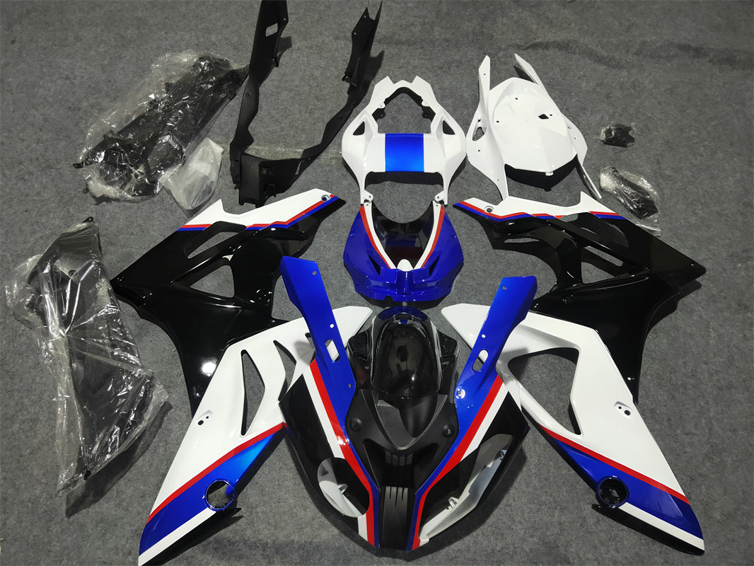 Amotopart BMW S1000RR 2009-2014 Blue&White Style7 Fairing Kit