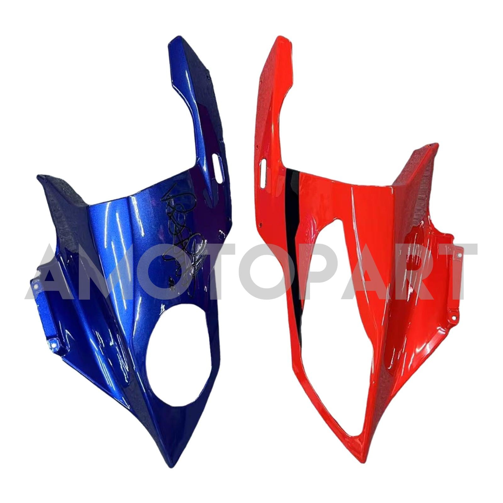 Amotopart BMW S1000RR 2009-2014 Rot&Blue Shark Teeth Verkleidungssatz