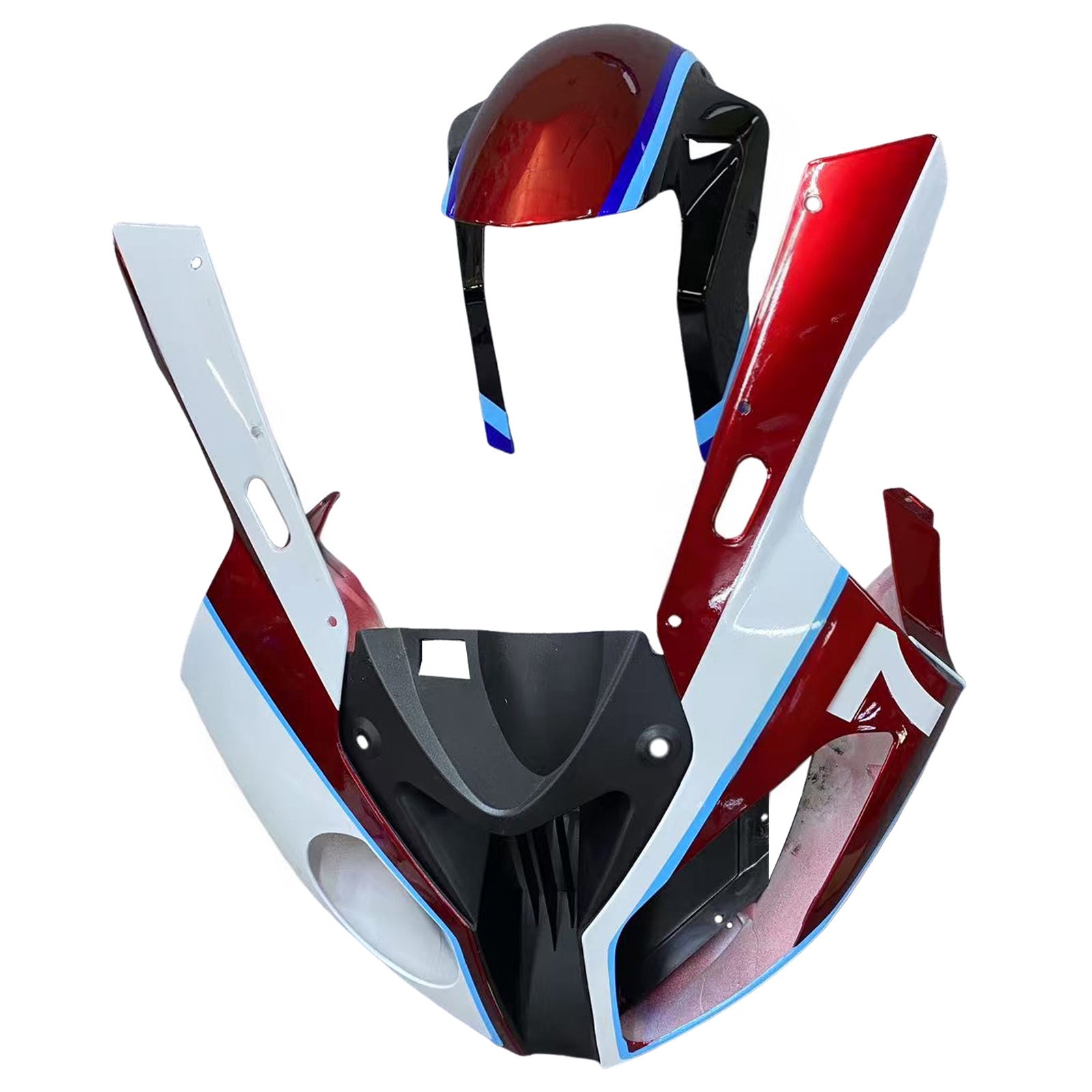 Amotopart 2009-2014 BMW S1000RR ブラック ブルー ホワイト フェアリングキット