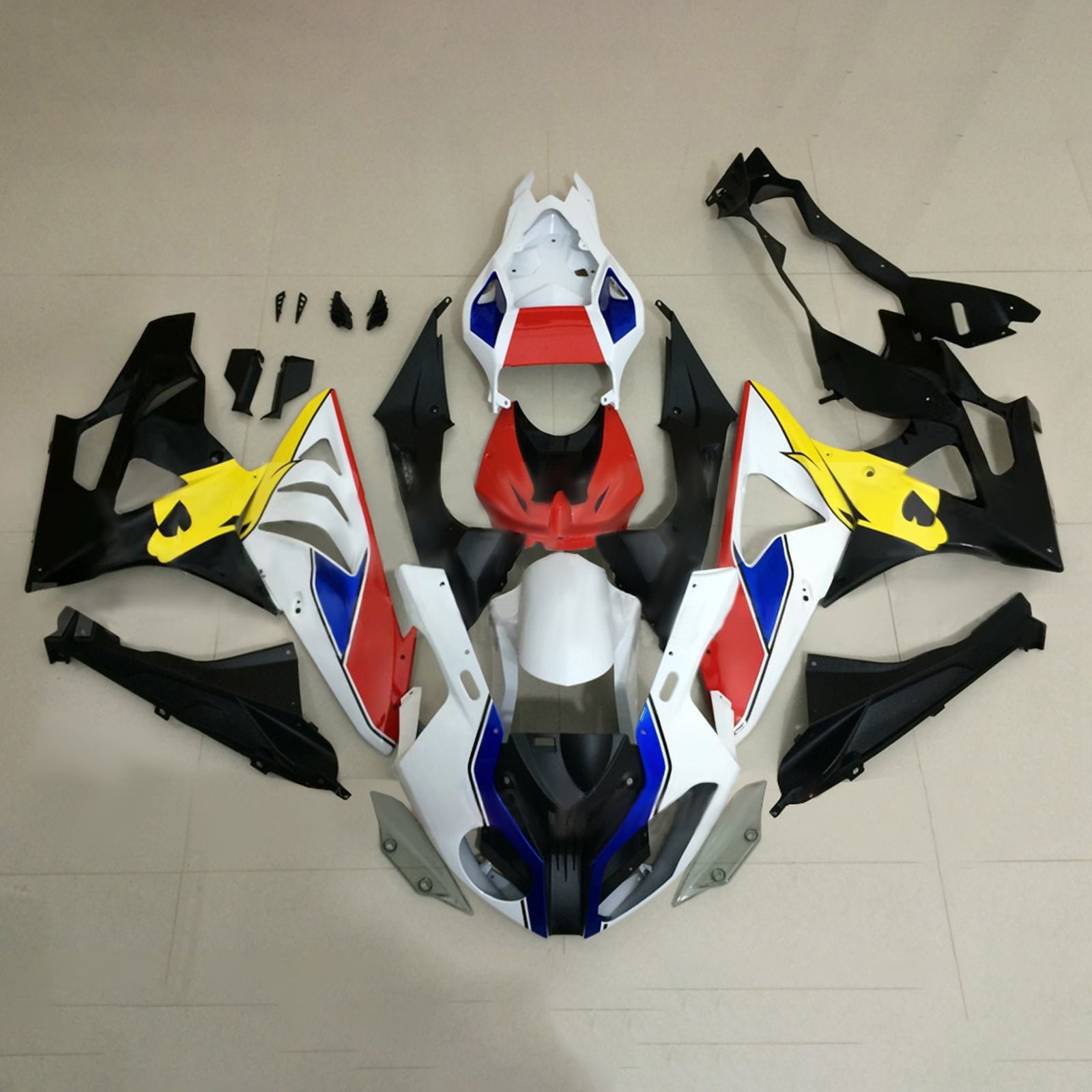 Amotopart 2009-2014 BMW S1000RR Black White Red Yellow Fairing Kit