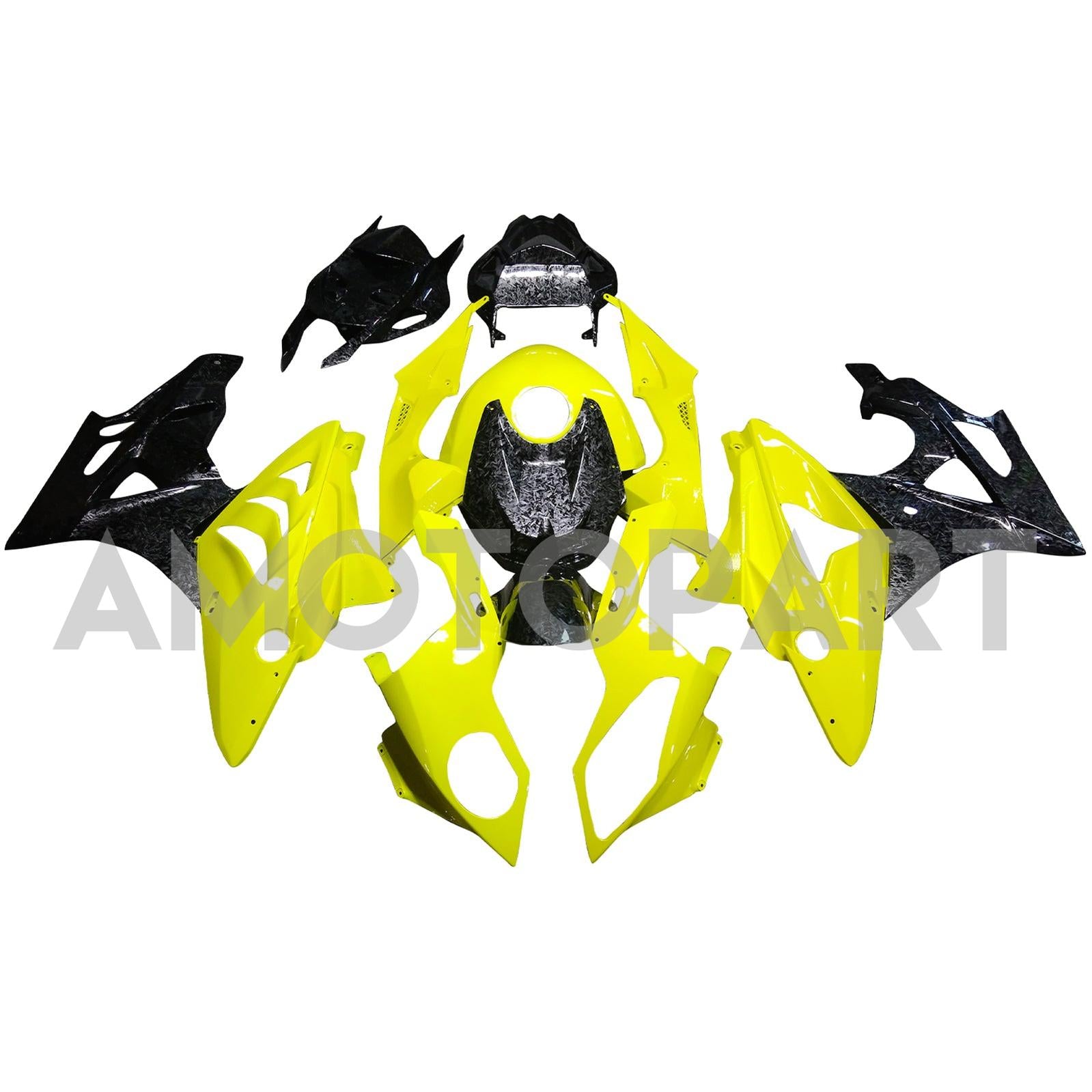 Amotopart 2009-2014 BMW S1000RR koolstofvezelpatroon Geelbeurskit