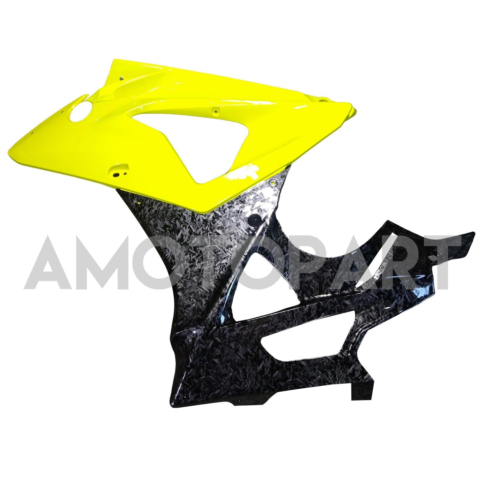 Amotopart 2009-2014 BMW S1000RR Carbon Fiber Pattern Yellow Fairing Kit