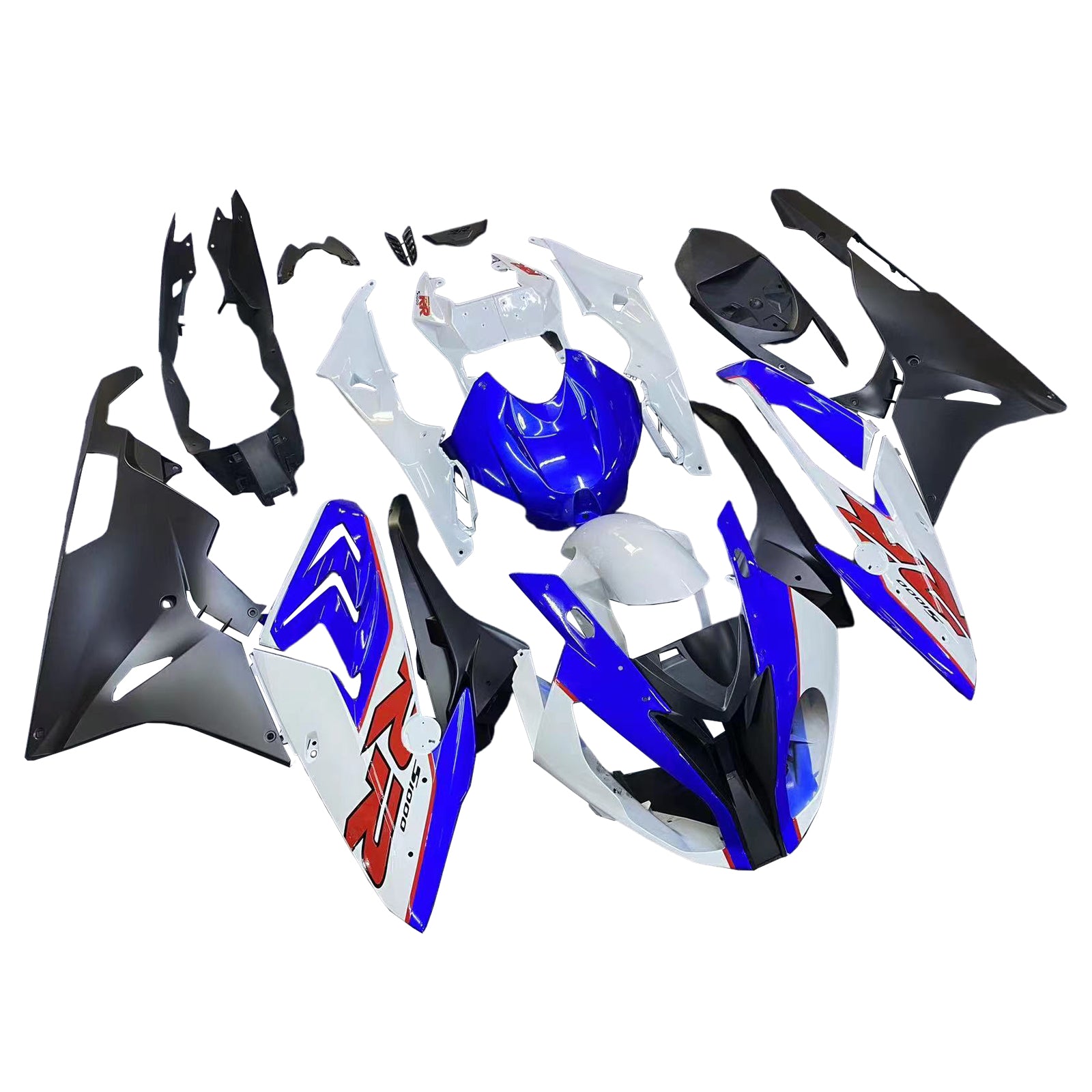 Kit carena Amotopart 2015-2016 BMW S1000RR Style5 blu e bianco