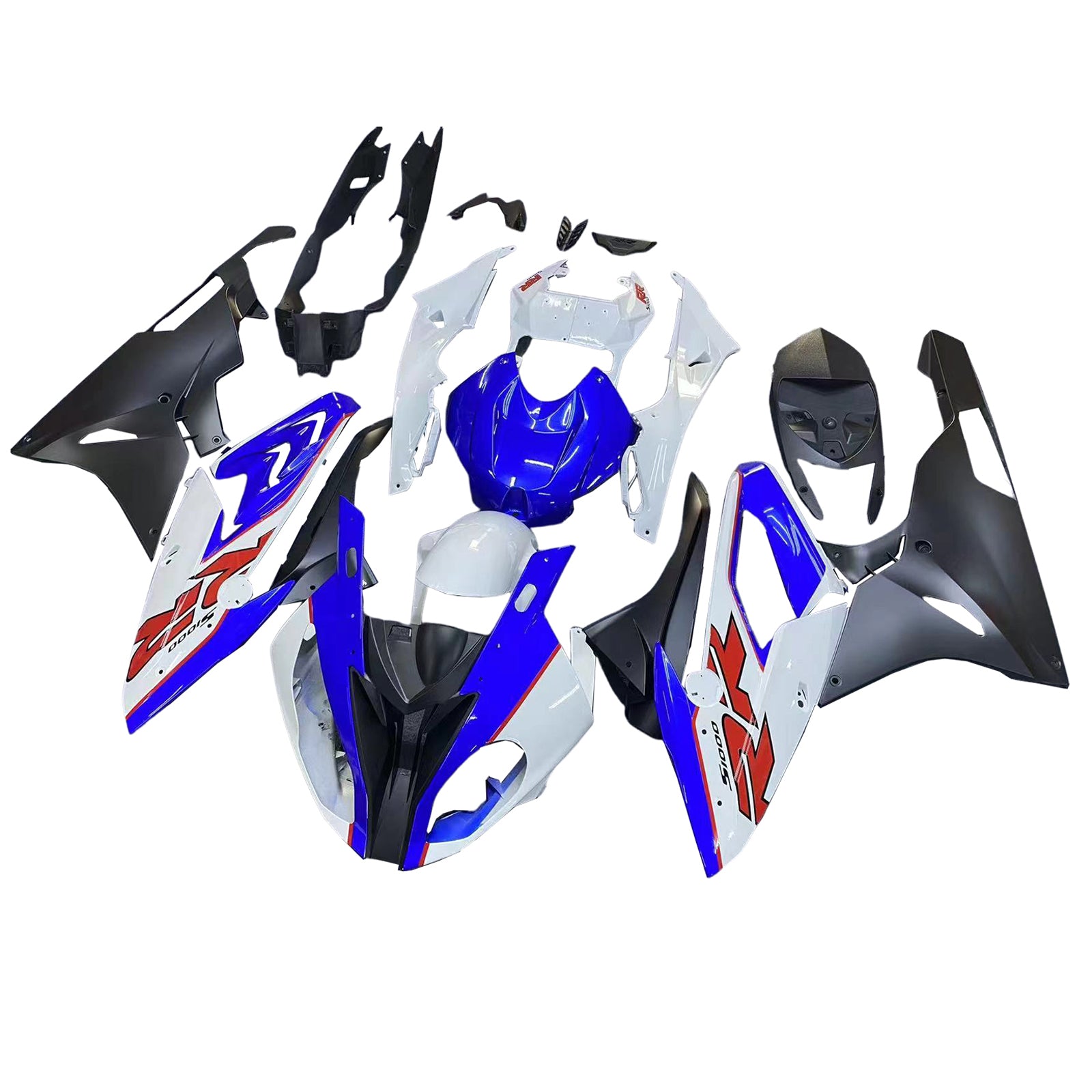 Amotopart 2015-2016 BMW S1000RR Blue&White Style5 Fairing Kit