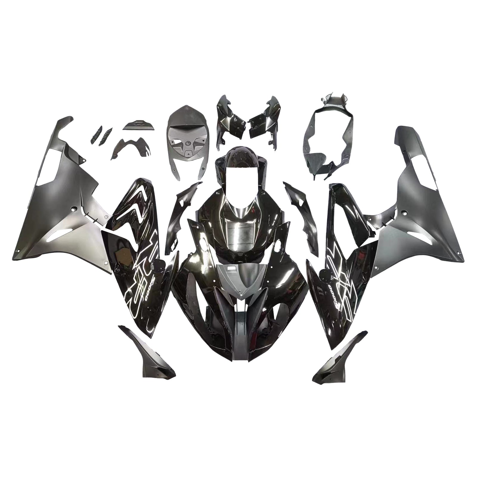 Amotopart 2015-2016 BMW S1000RR Matte and Gloss Black Fairing Kit