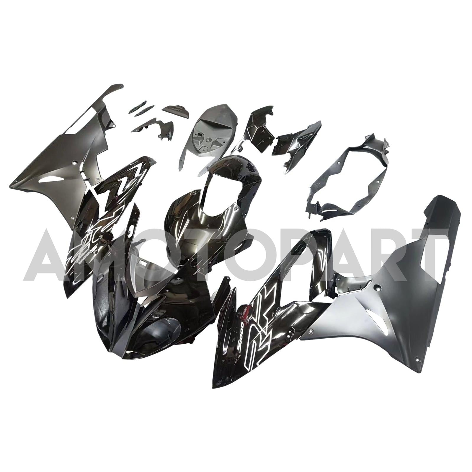 AMOTOPART 2015-2016 BMW S1000RR MATTE MATTE ET BLOSS Black Fairring Kit