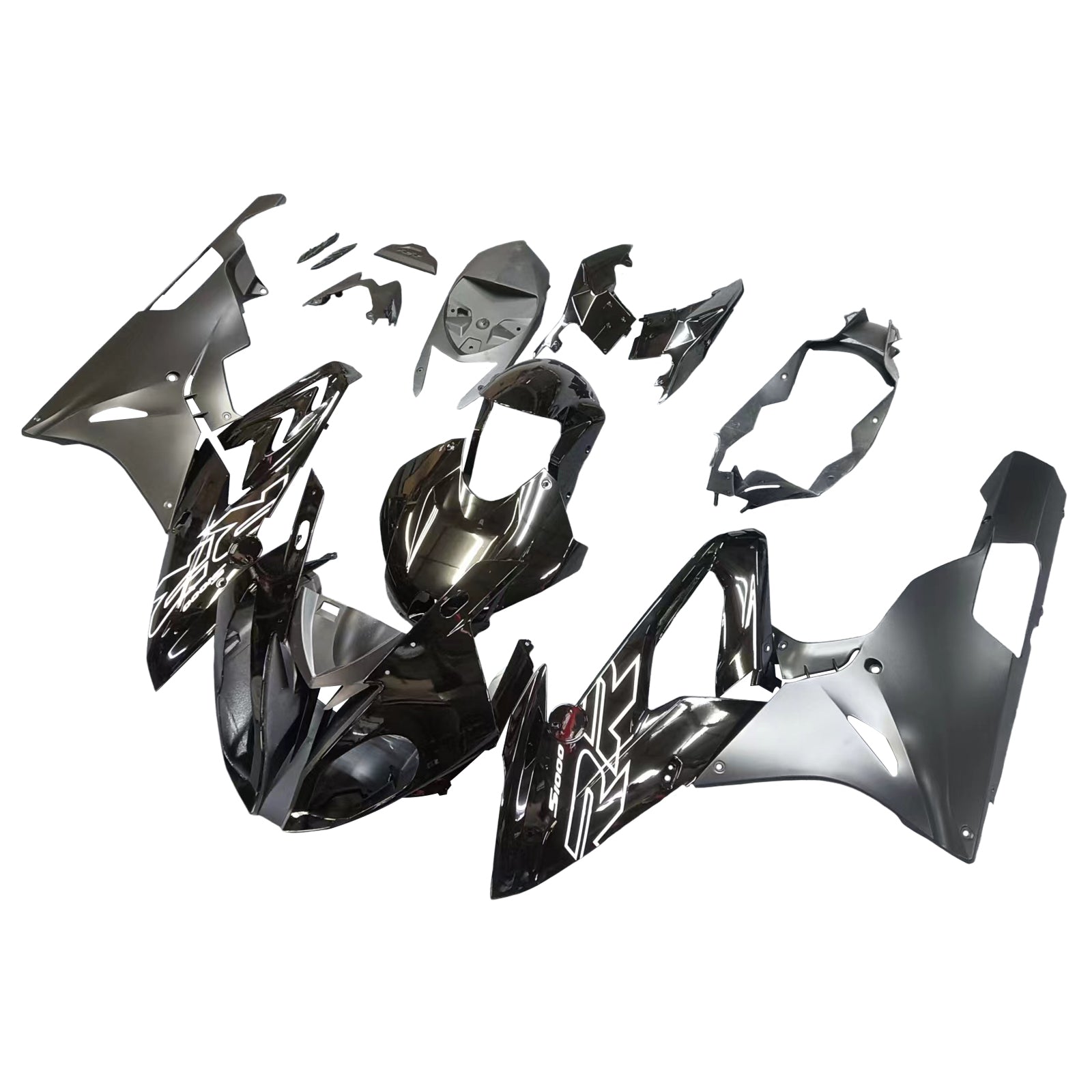 Amotopart 2015-2016 BMW S1000RR Matte and Gloss Black Fairing Kit