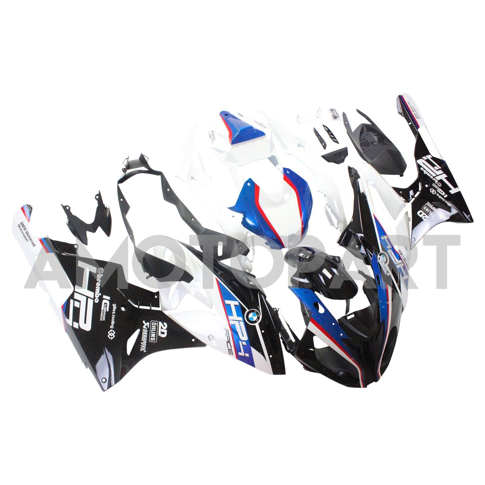 Amotopart 2015-2016 BMW S1000RR Blue&White Style2 Fairing Kit