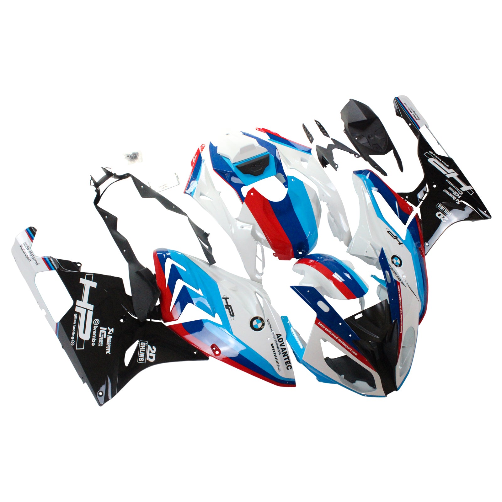 Amotopart 2015-2016 BMW S1000RR White&Black Fairing Kit