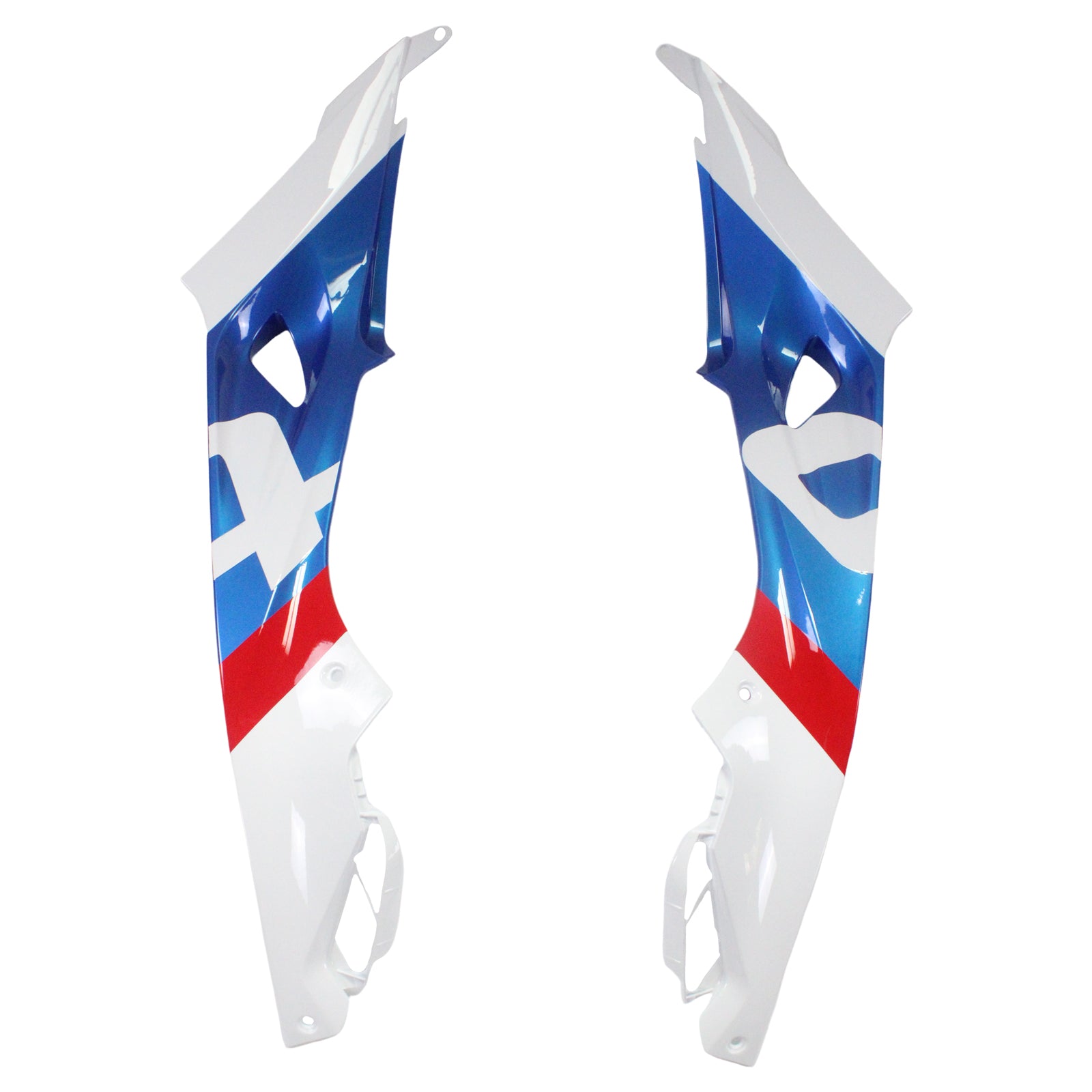 Amotopart 2015-2016 BMW S1000RR Kit de carénage bleu et blanc Style 1