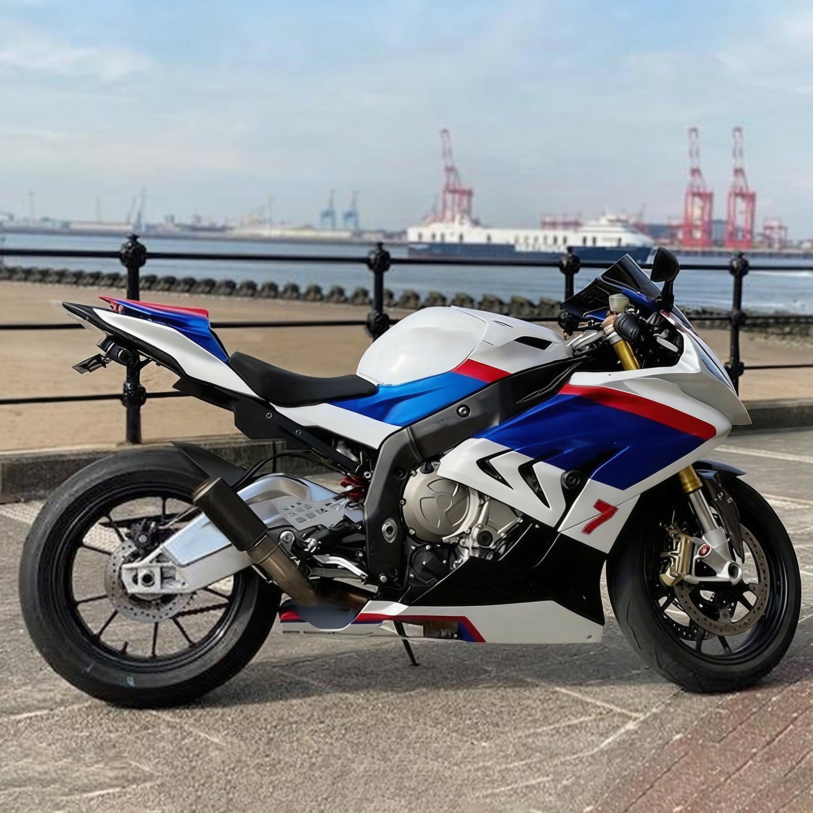 Amotopart 2015-2016 BMW S1000RR Blue & White Style 1 Koopkit