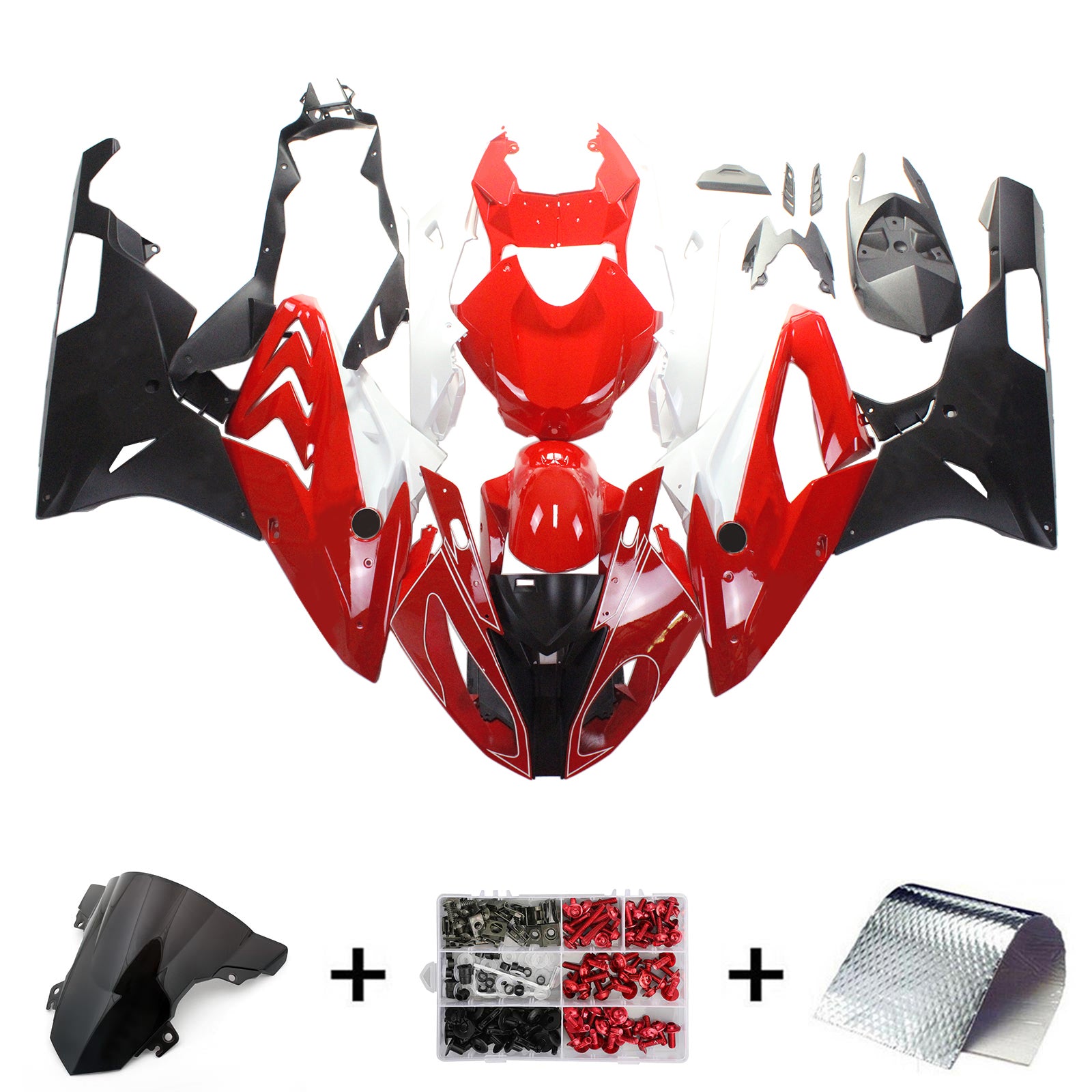 Amotopart 2015-2016 BMW S1000RR Red Fairing Kit