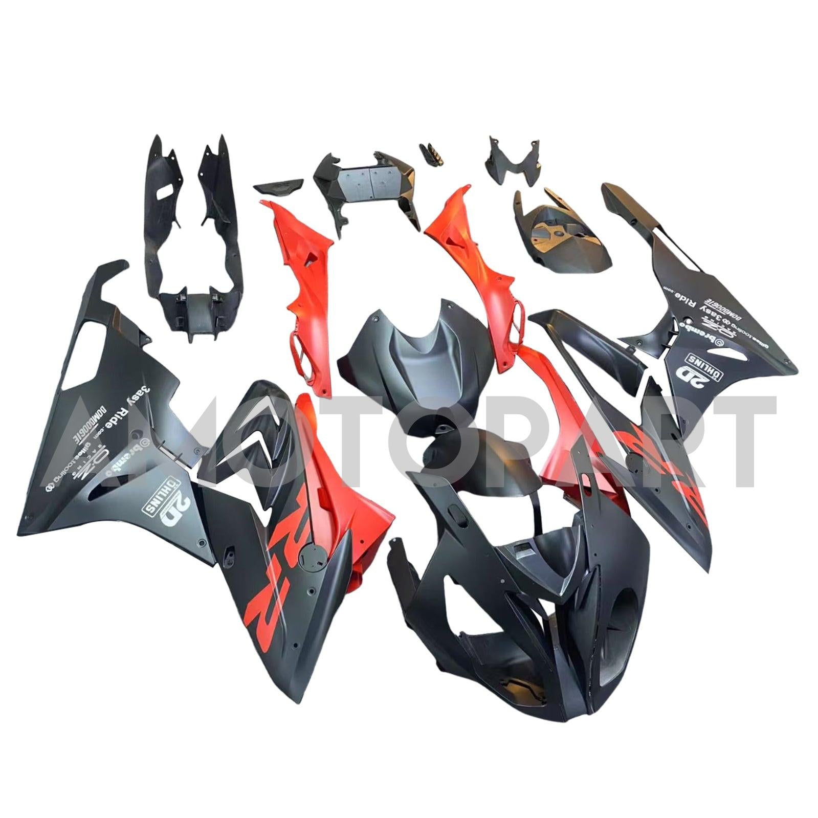 Amotopart BMW S1000RR 2015-2016 Red&Black Style7 Fairing Kit