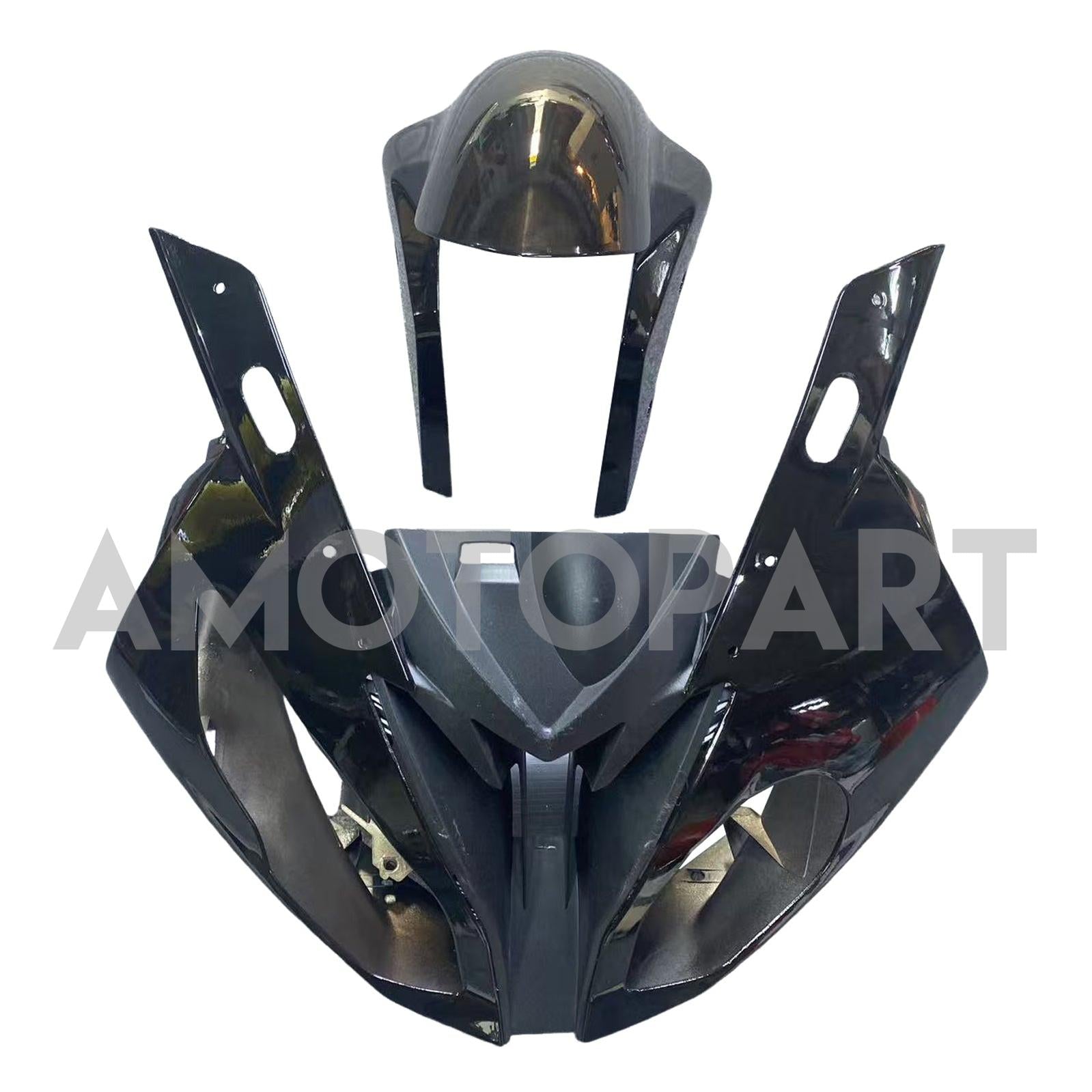 Amotopart BMW S1000RR 2015-2016 Kit de carenado plateado y negro