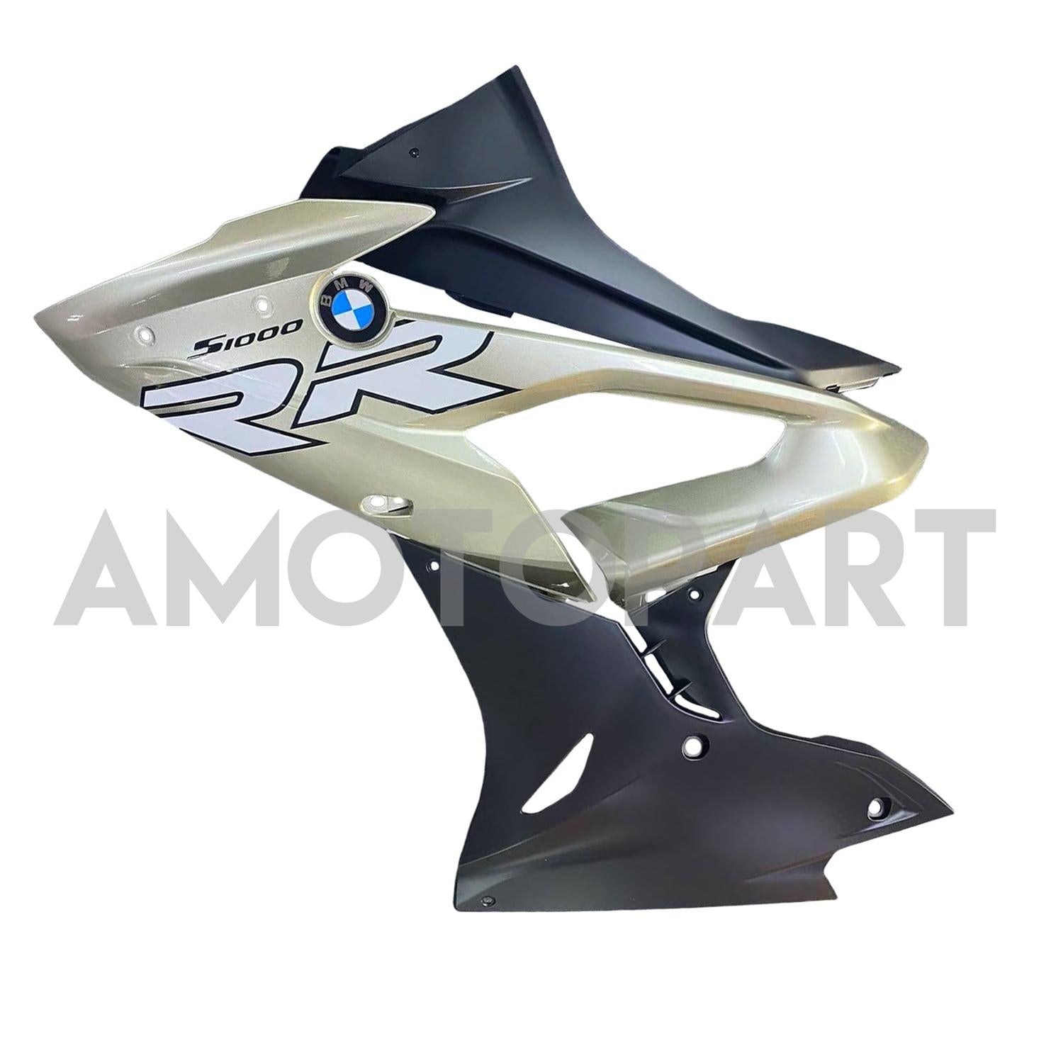 Amotopart BMW S1000RR 2015-2016 Kit de carenado plateado y negro