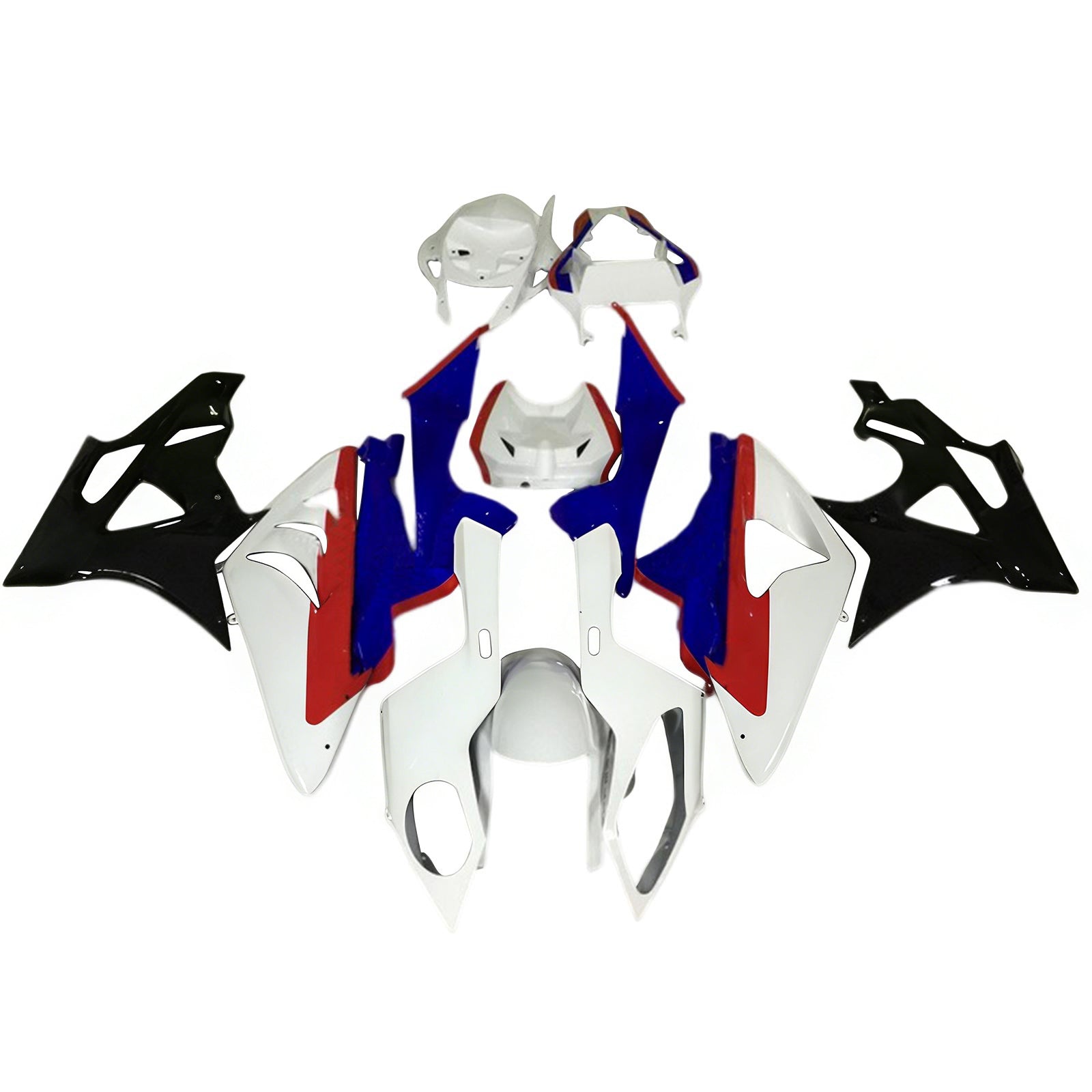 Amotopart BMW S1000RR 2015-2016 Blue&Red Style7 Fairing Kit