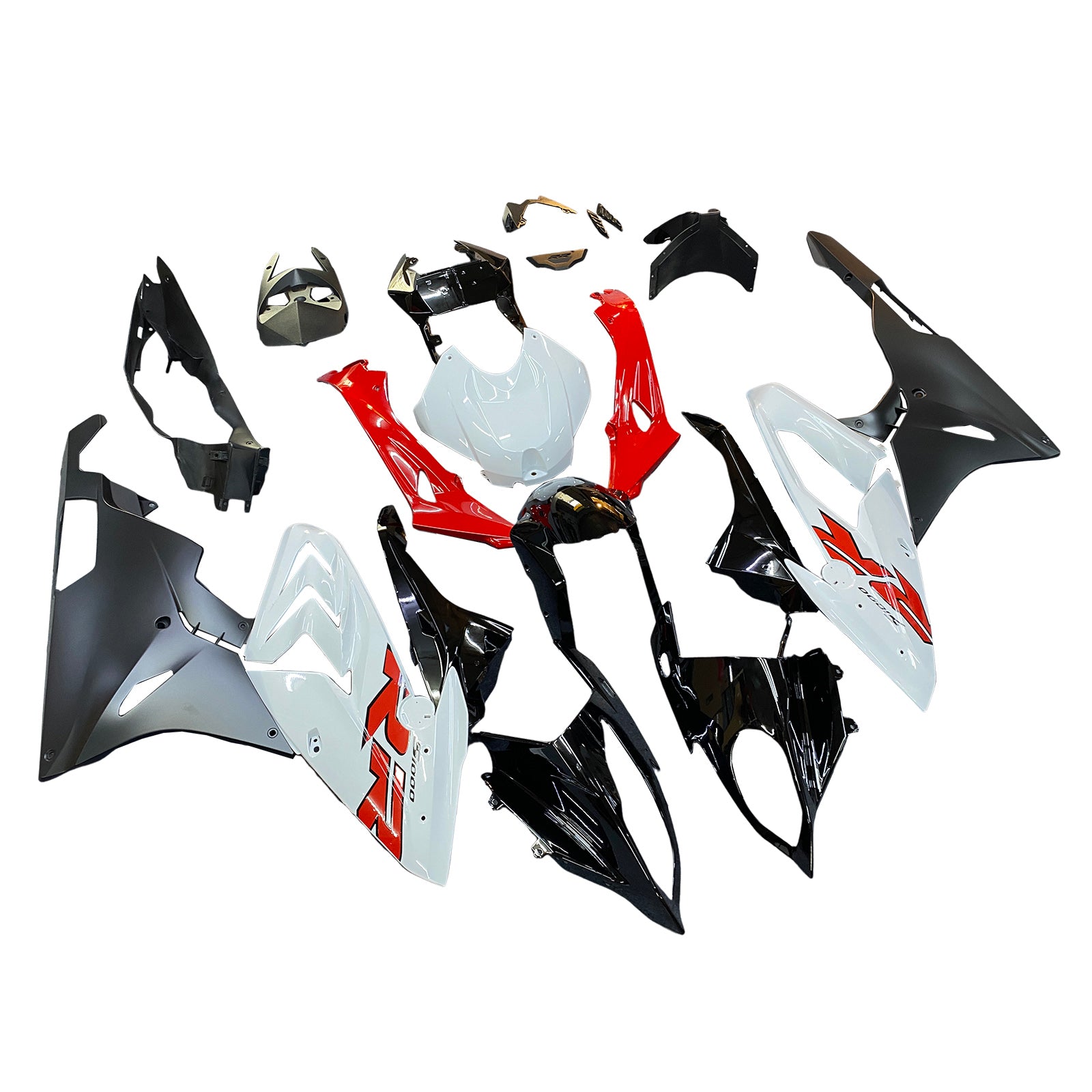 Amotopart BMW S1000RR 2015-2016 Red&White Fairing Kit