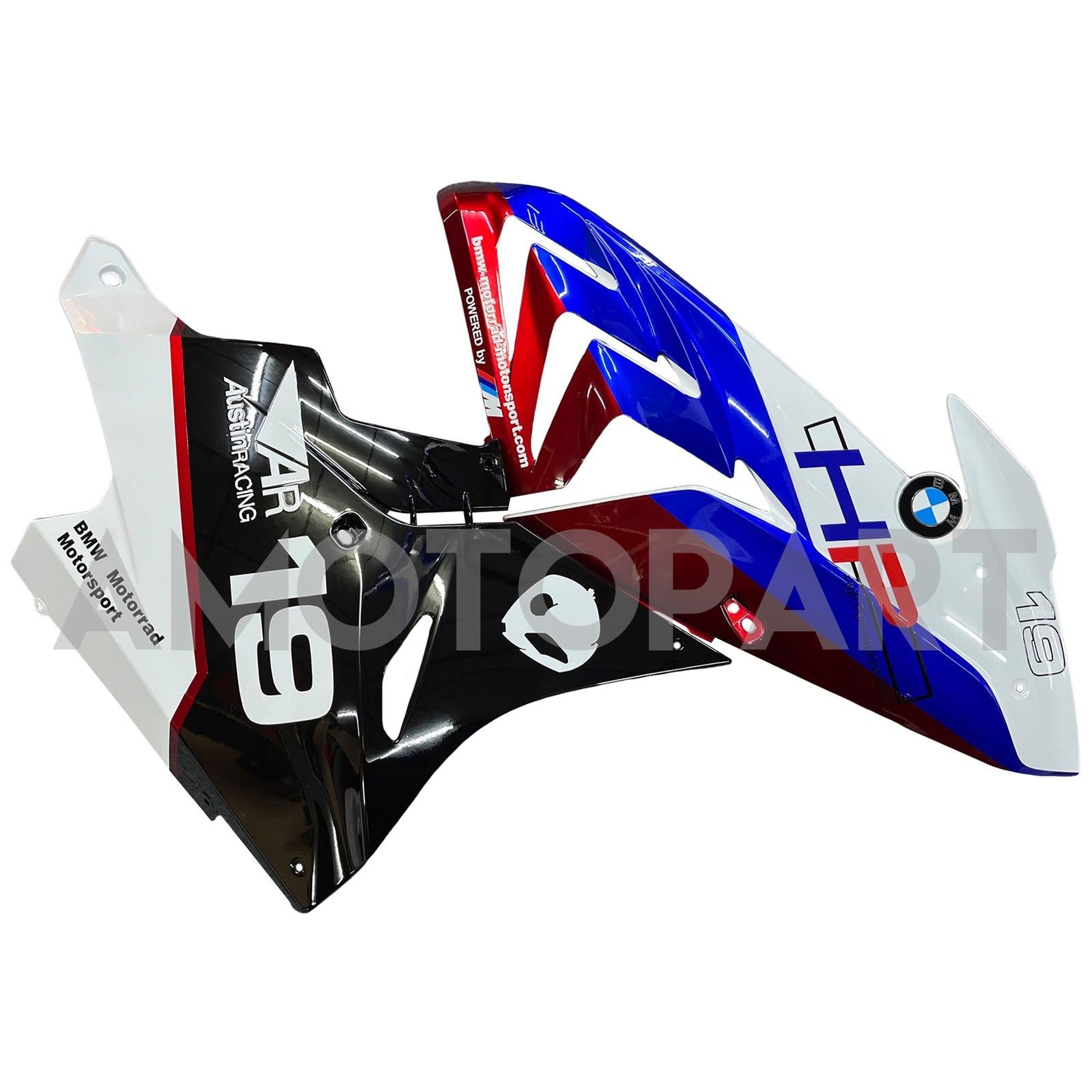 AMOTOPART BMW S1000RR 2017-2018 Blue & Red Style9 Kit de carenagem
