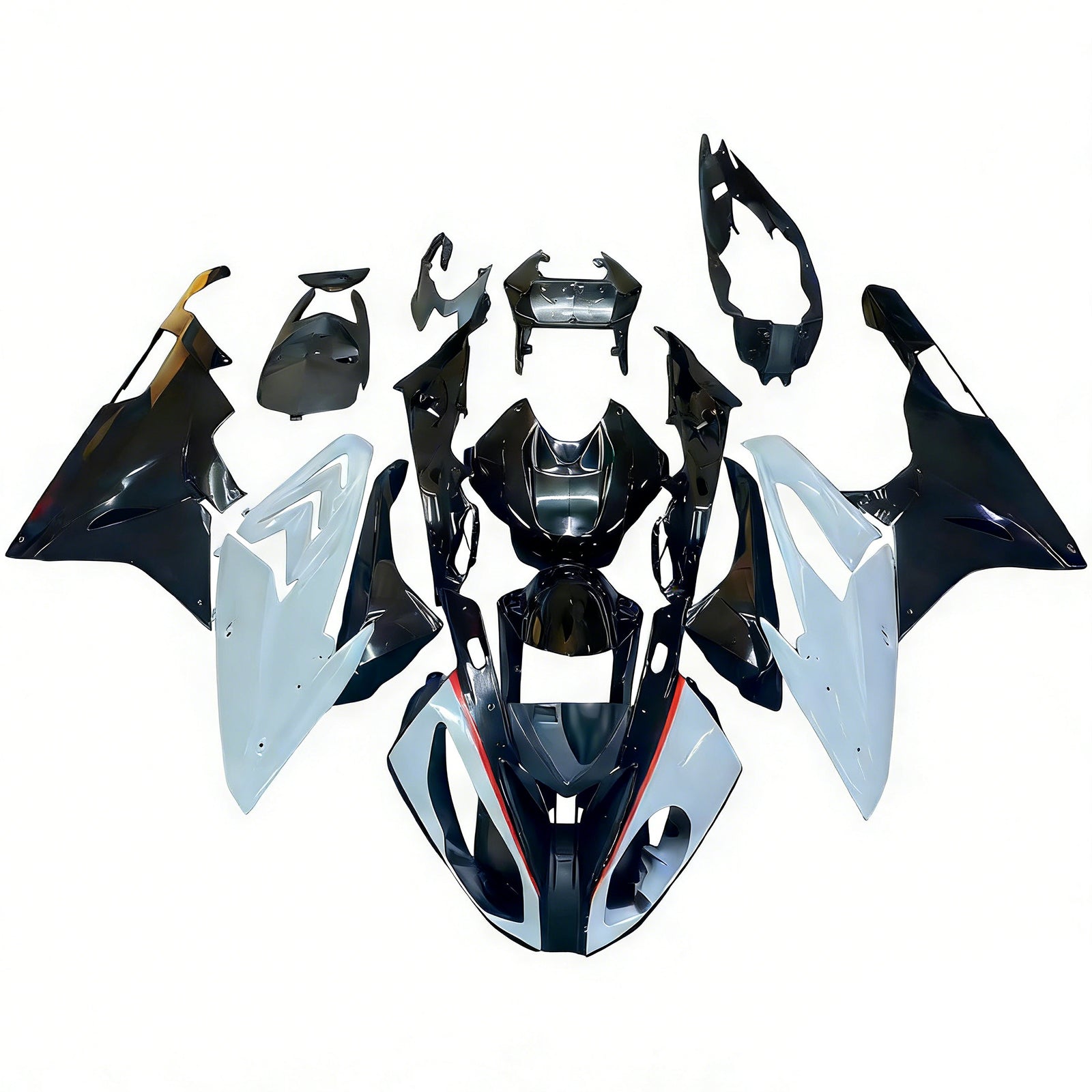 アモトパート BMW S1000RR 2015-2016 グレー&BLack Style2 フェアリングキット