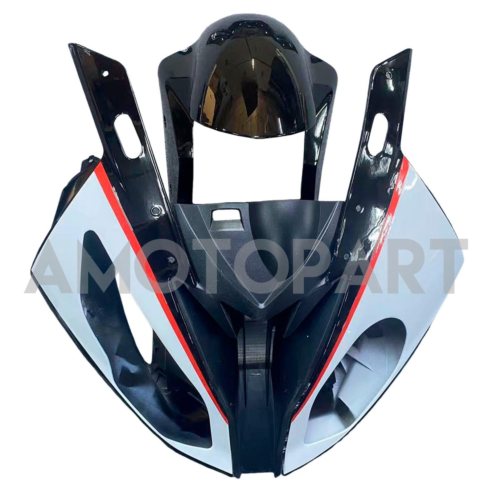 Amotopart BMW S1000RR 2015-2016 Blanc&Kit de carénage Black Style2