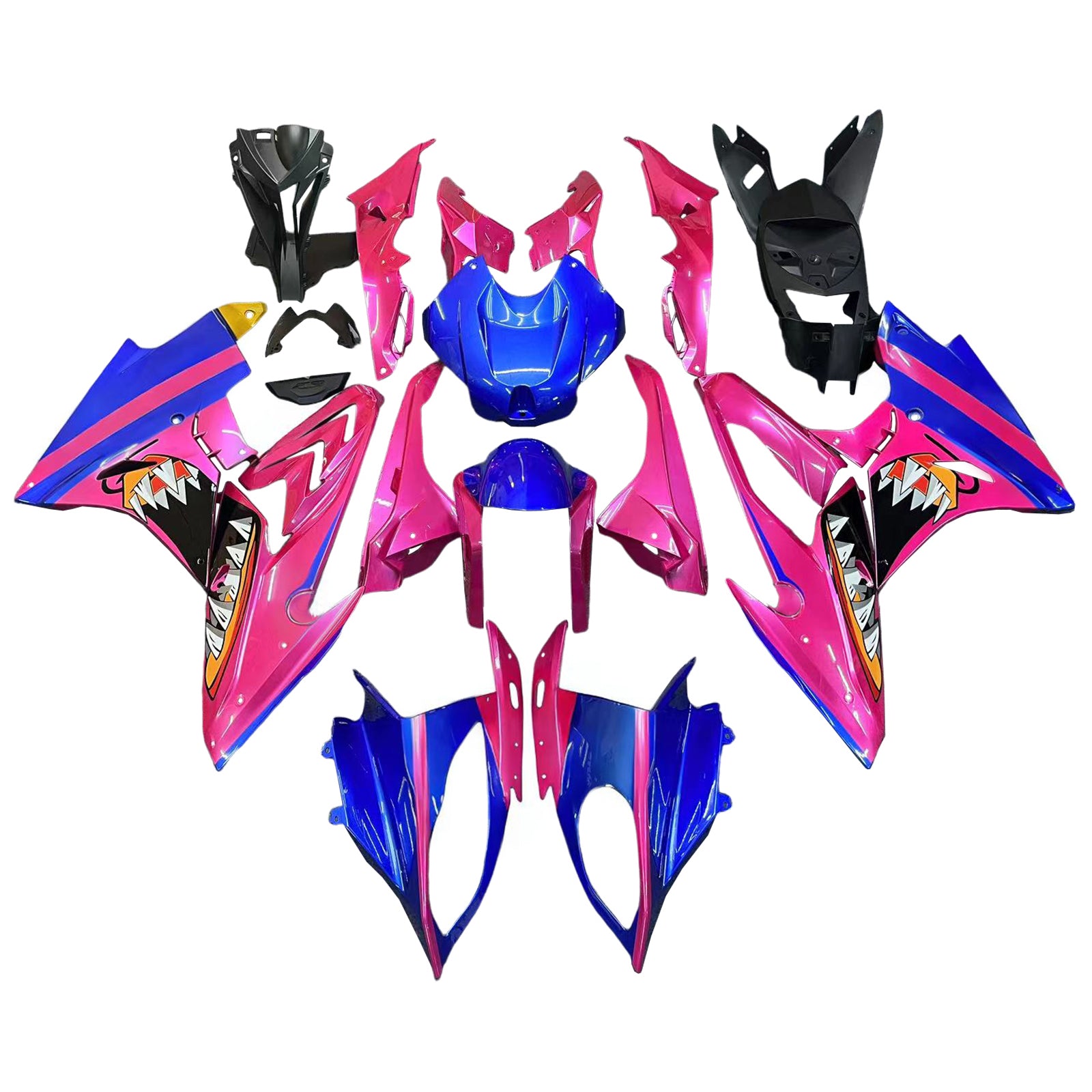 Amotopart BMW S1000RR 2015-2016 Pink&Blue Fairing Kit