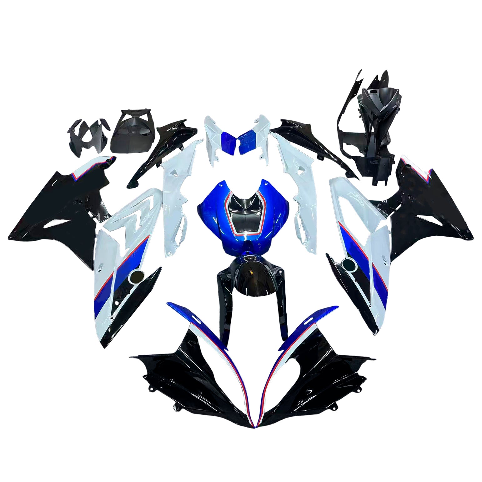 Amotopart BMW S1000RR 2015-2016 Blue & Black Styl3 Fairing Kit