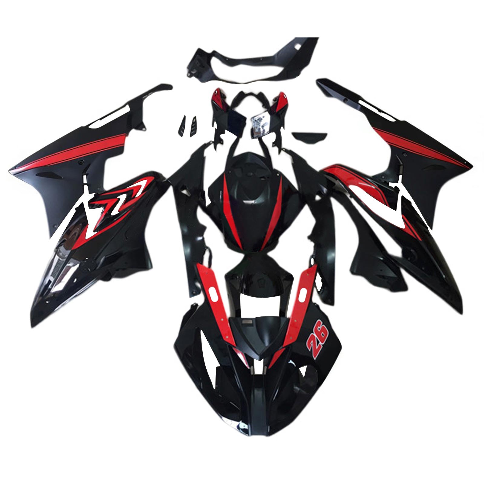 Amotopart BMW S1000RR 2015-2016 Red&Black Style5 Fairing Kit
