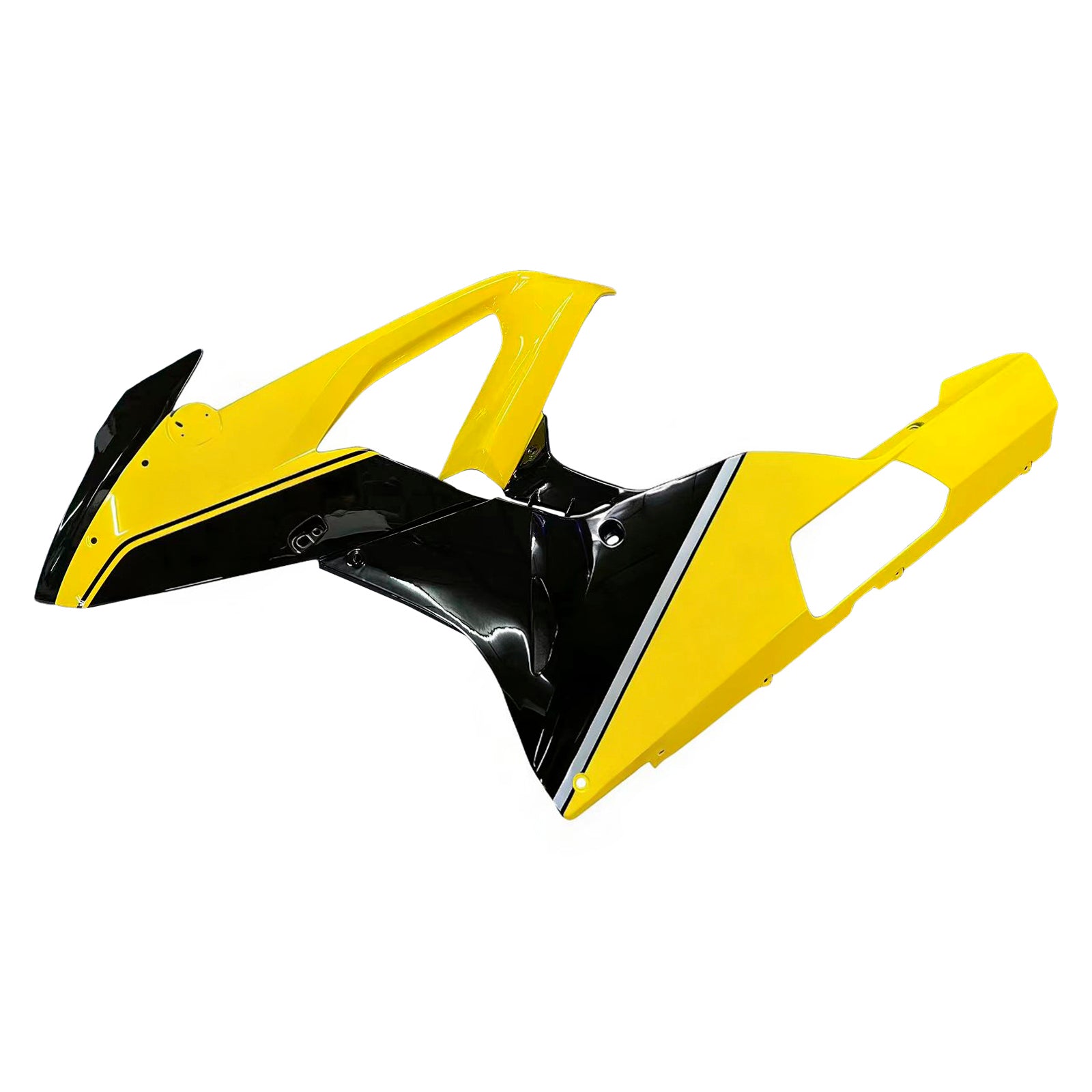 Amotopart BMW S1000RR 2015-2016 Jaune&Kit de carénage noir