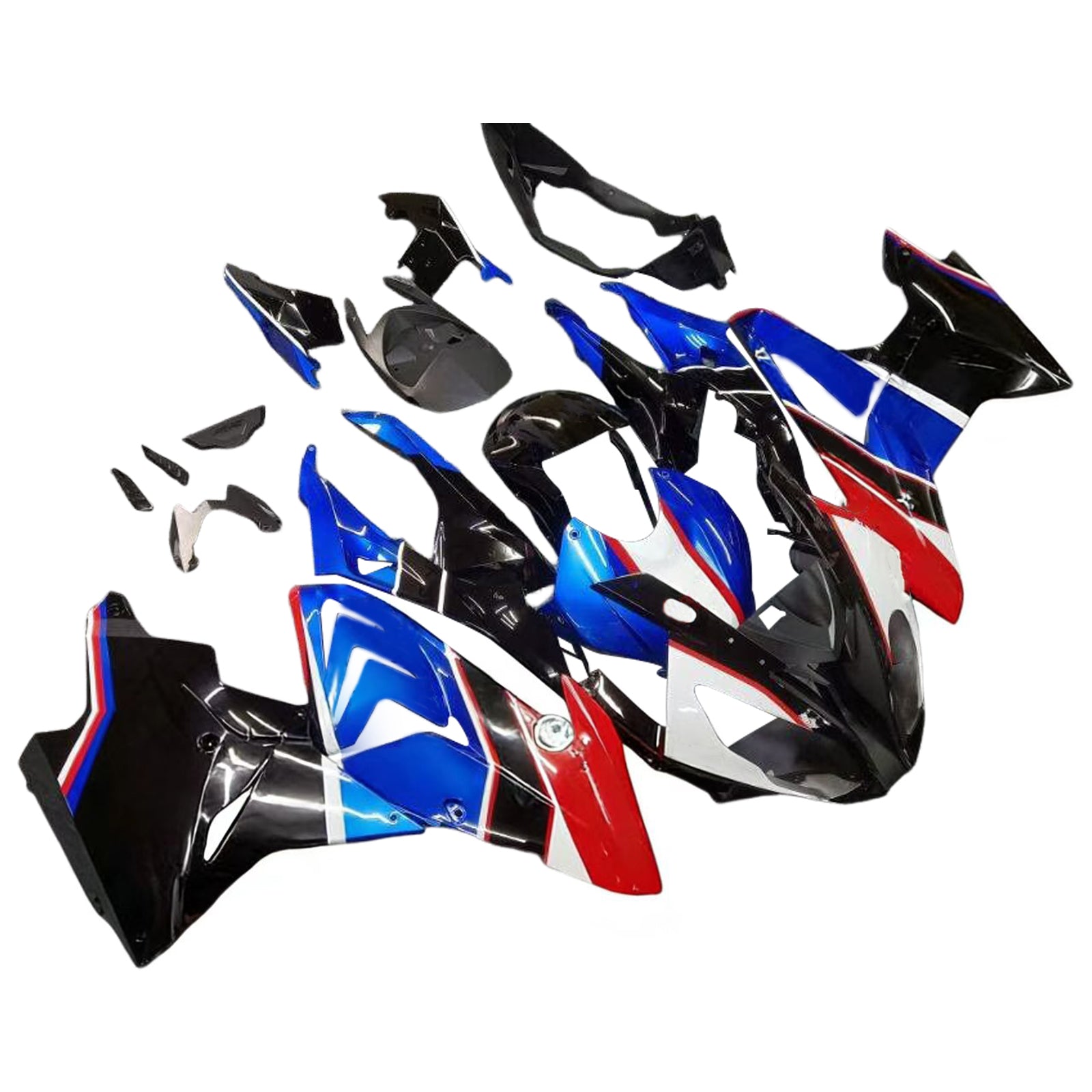 Amotopart BMW S1000RR 2015-2016 Blue & Black Style 5 Fairing Kit