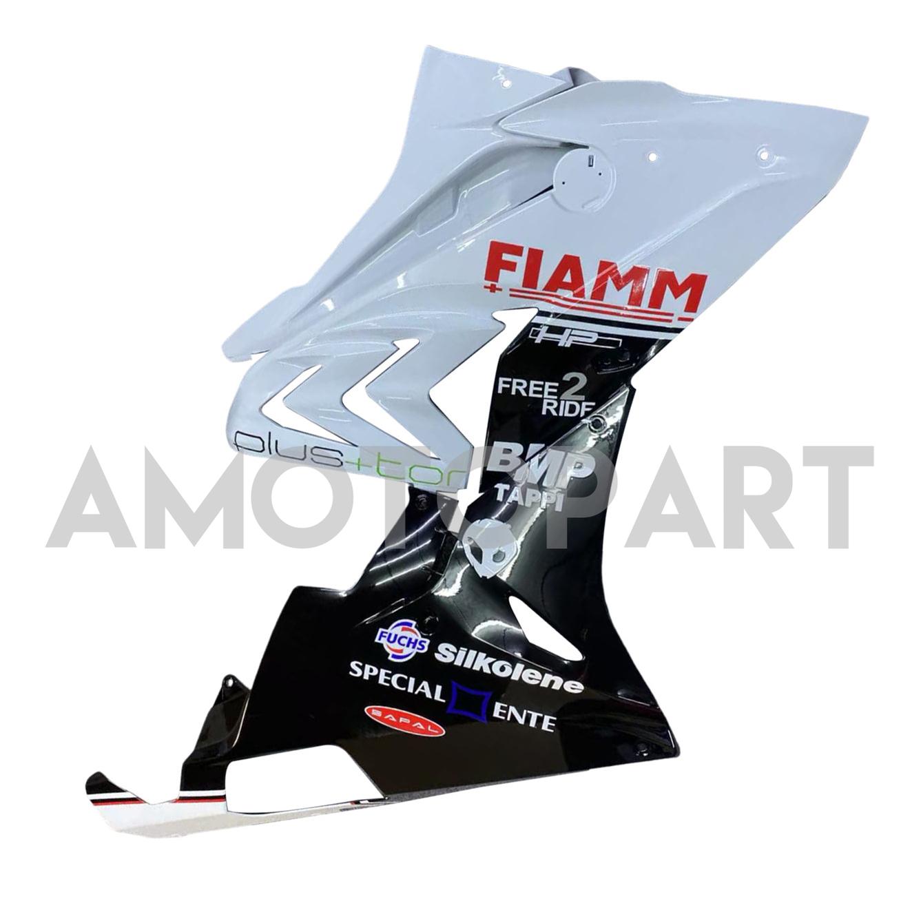 Amotopart BMW S1000RR 2015-2016 Blanc&Kit de carénage Black Style1