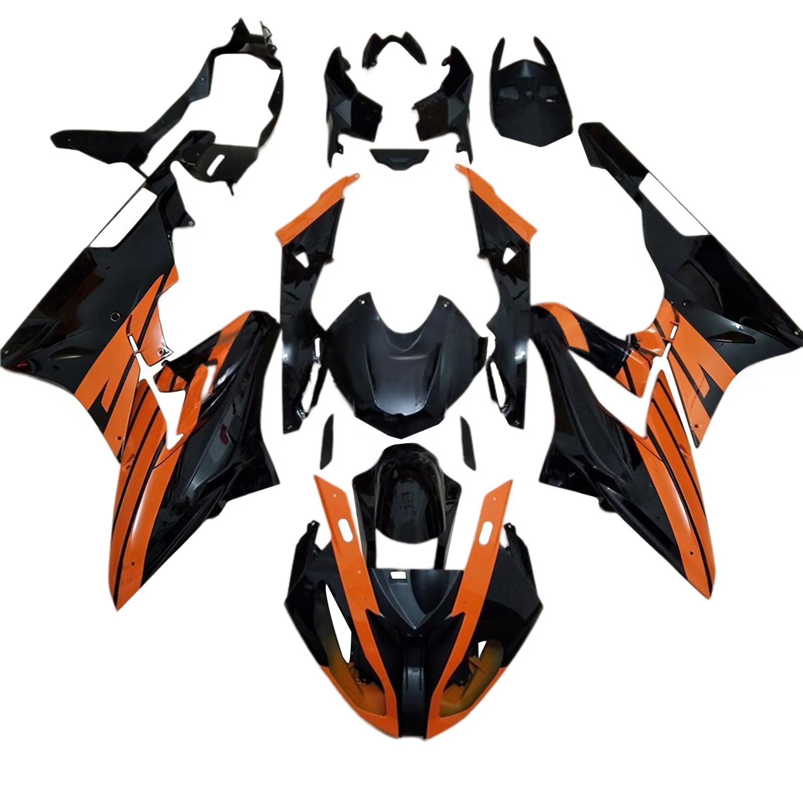 Amotopart BMW S1000RR 2015-2016 Orange & Black Fairing Kit