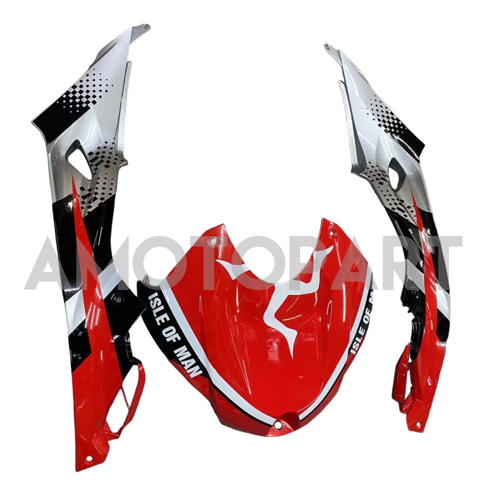 Amotopart BMW S1000RR 2015-2016 Red & Black Style 1 Zestaw owiewki