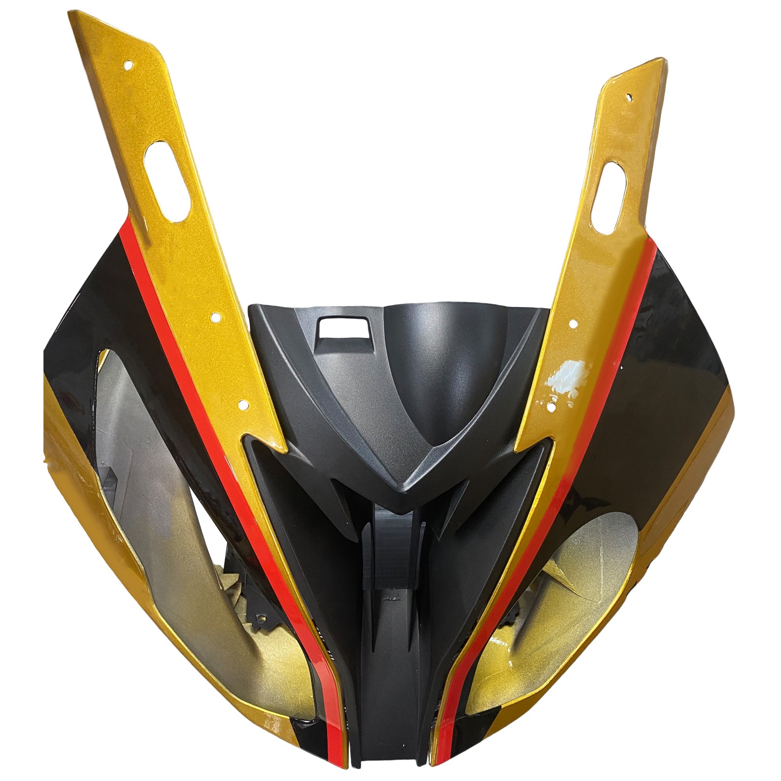 Amotopart BMW S1000RR 2015-2016 Kit de carenado dorado y negro