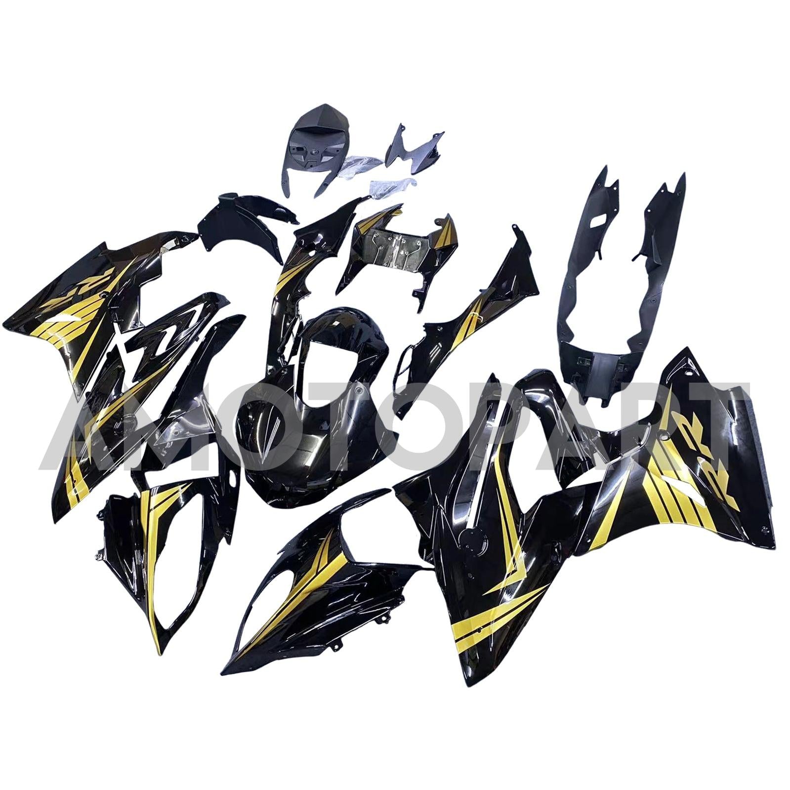 Amotopart BMW S1000RR 2015-2016 Black&Gold Fairing Kit