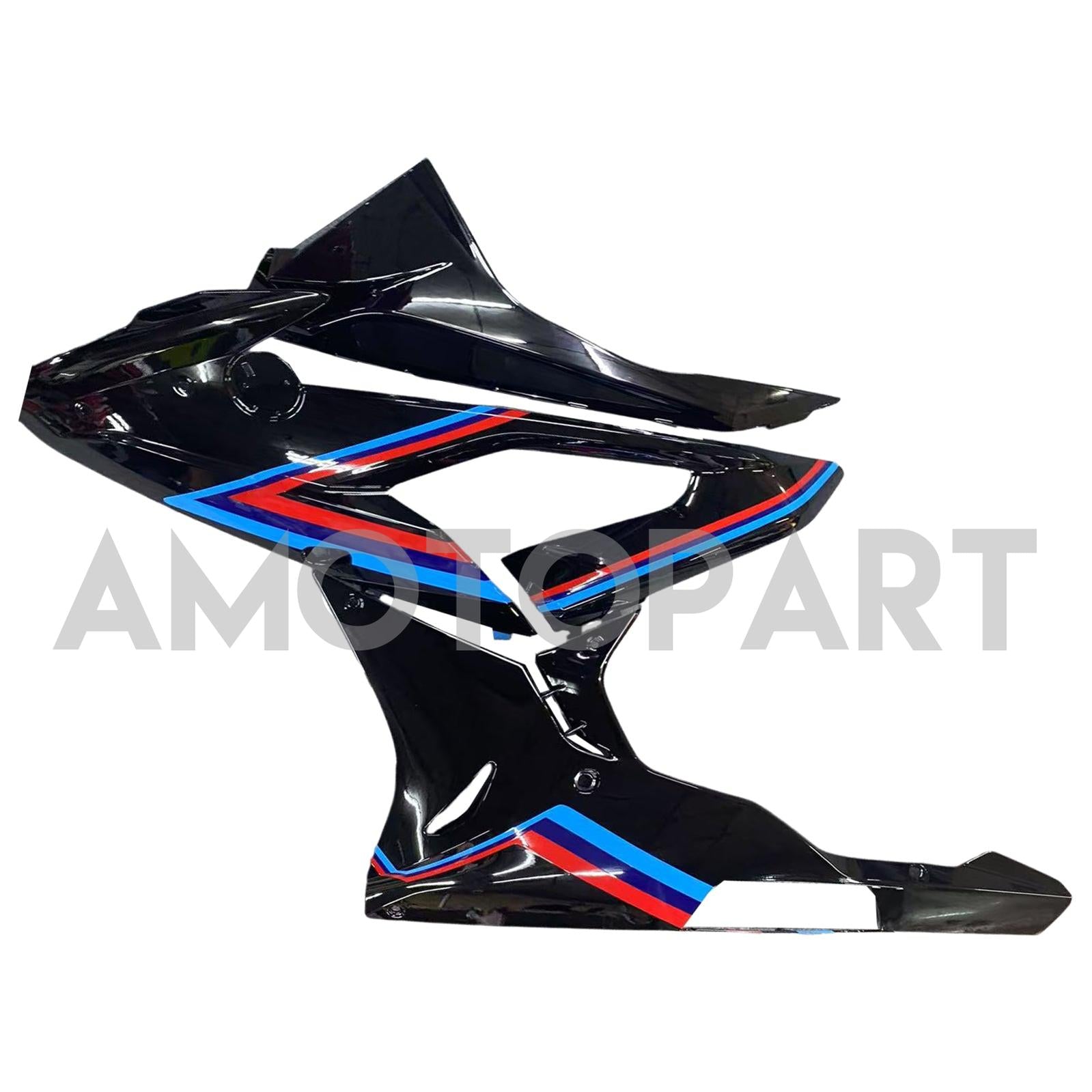 Amotopart 2015-2016 BMW S1000RR Black Red Blue Lines Kairing Kit