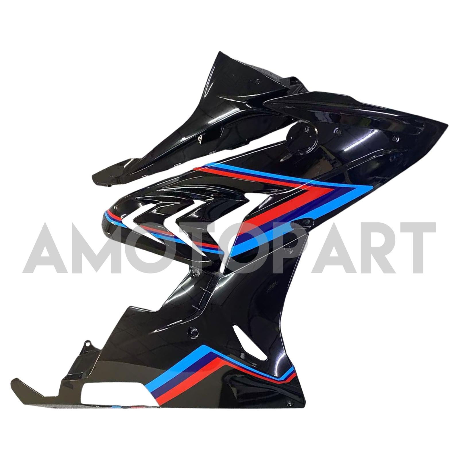Amotopart 2015-2016 BMW S1000RR Black Red Blue Lines Kairing Kit
