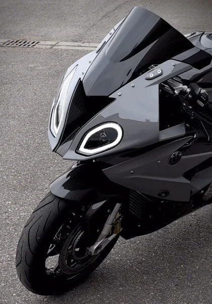 Amotopart 2015-2016 BMW S1000RR en fibre de carbone gris Kit de carénage