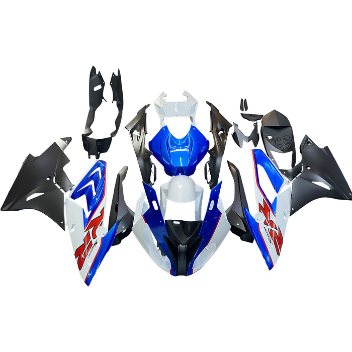 Amotopart 2017-2018 BMW S1000RR Blue&White Style1 Fairing Kit