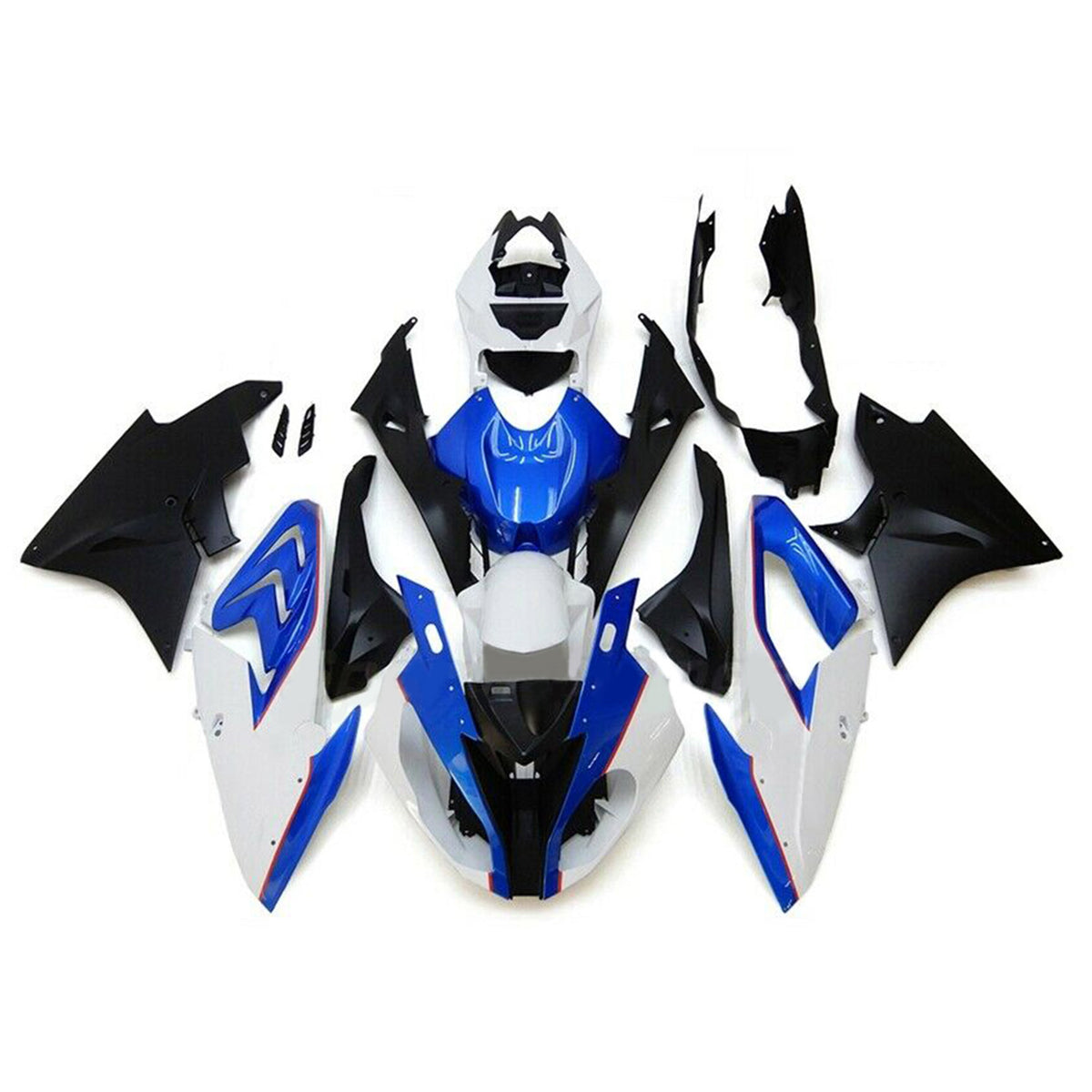 Amotopart 2017-2018 BMW S1000RR Blue&White Style2 Fairing Kit