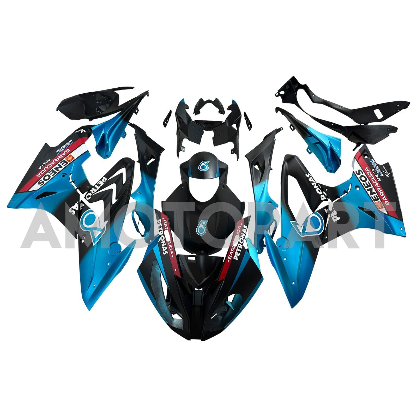 Amotopart 2017-2018 BMW S1000RR Blue Fairing Kit