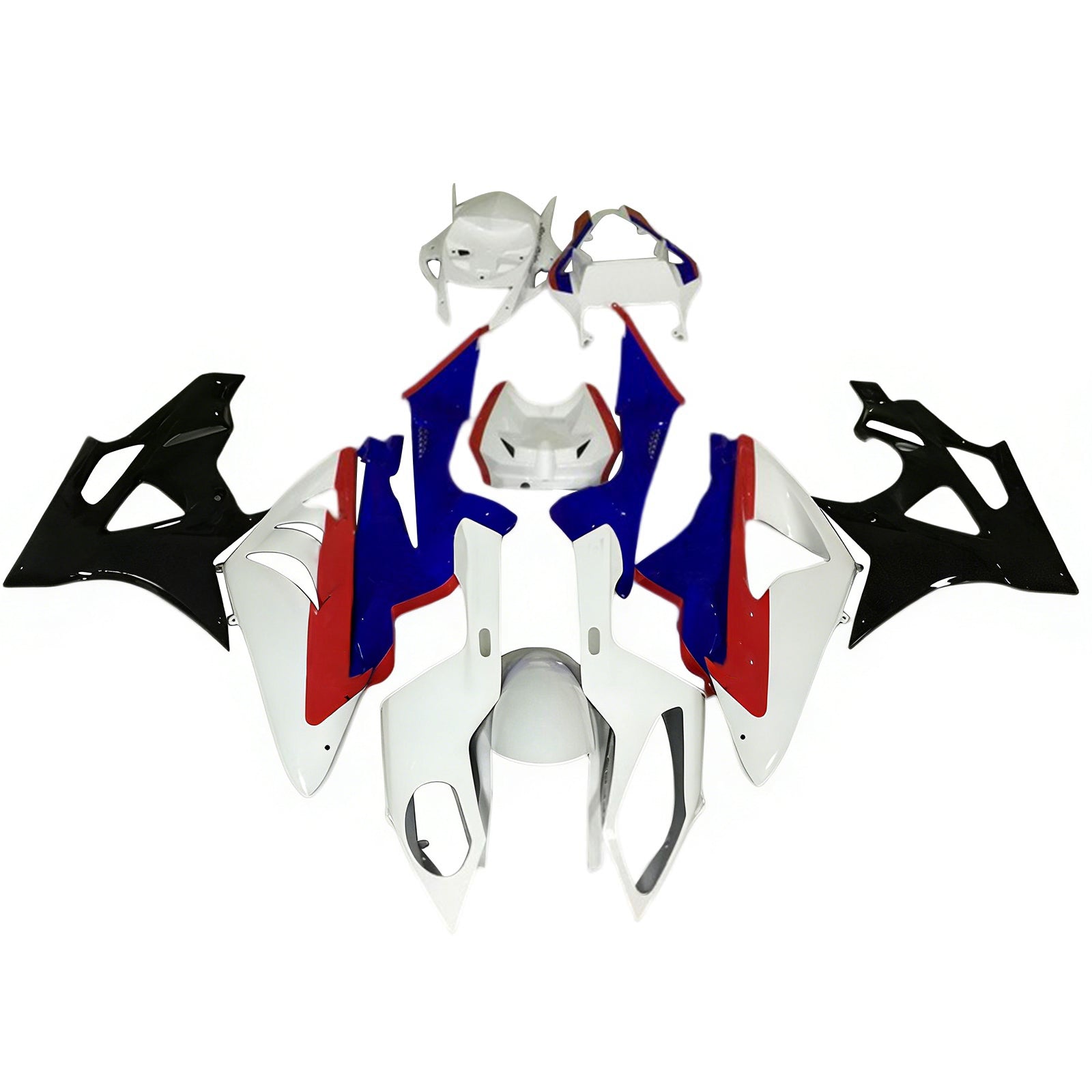 Amotopart BMW S1000RR 2017-2018 Blue&Red Style7 Fairing Kit