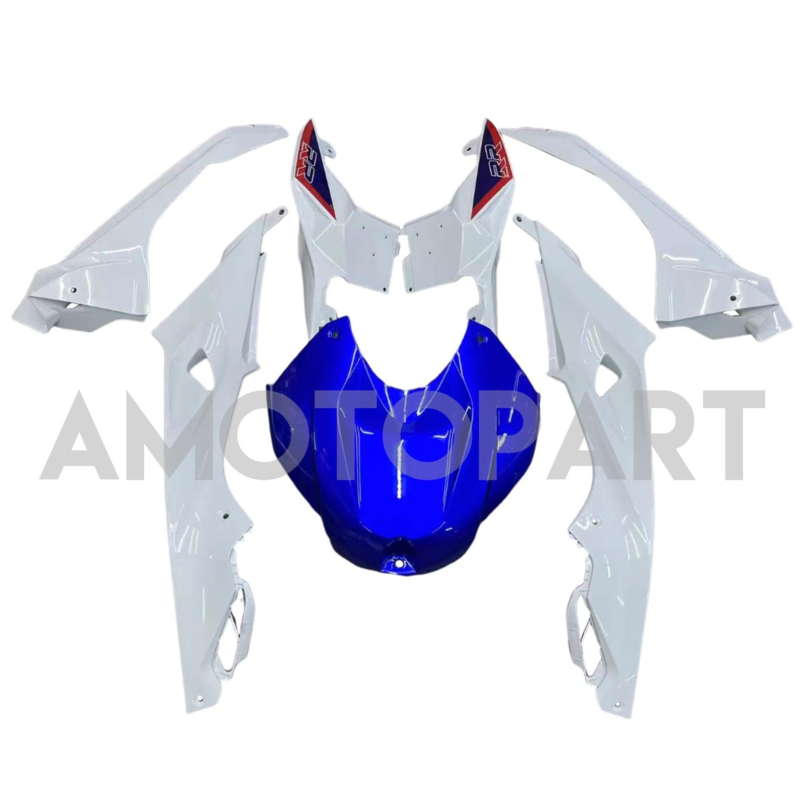 Amotopart 2017-2018 BMW S1000RR Blue & White Style 6 Failing Kit