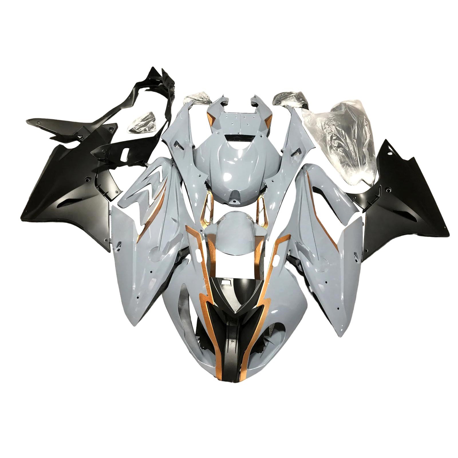 Amotopart BMW S1000RR 2017-2018 Gray Fairing Kit