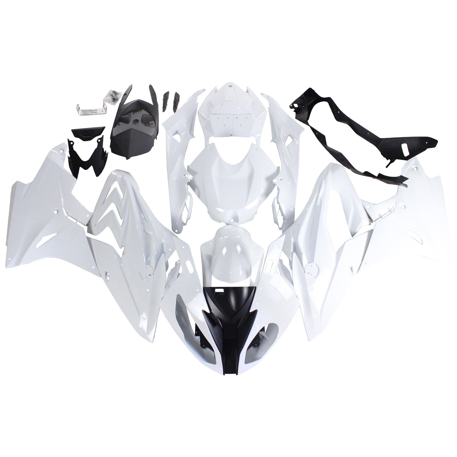 Amotopart BMW S1000RR 2017-2018 White Fairing Kit